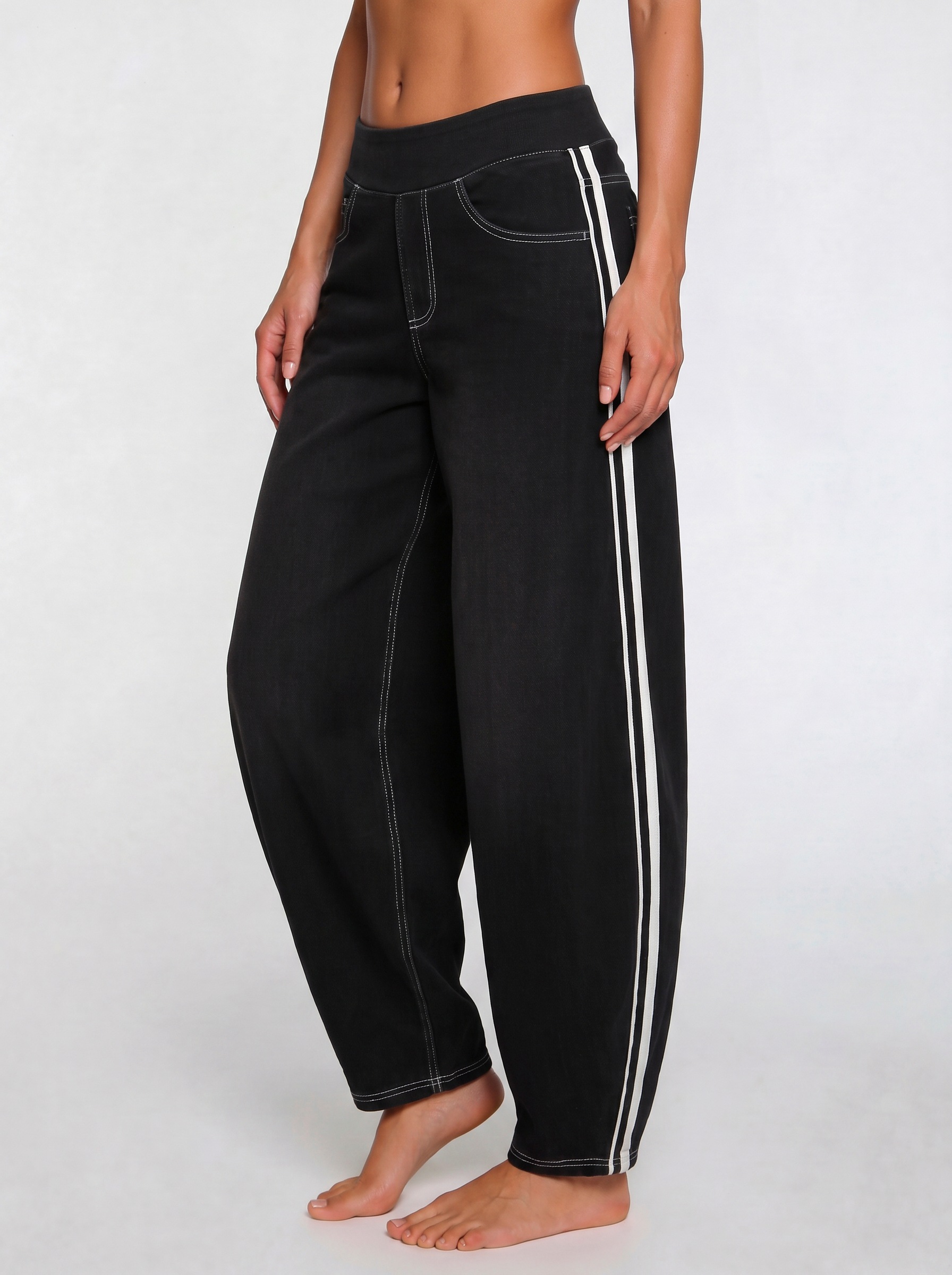 H.I.S Schlupfhose "modischer Barrel Schnitt Denim Style, mit Waschung" Denim der sich uneingeschränkt bequem anfühlt