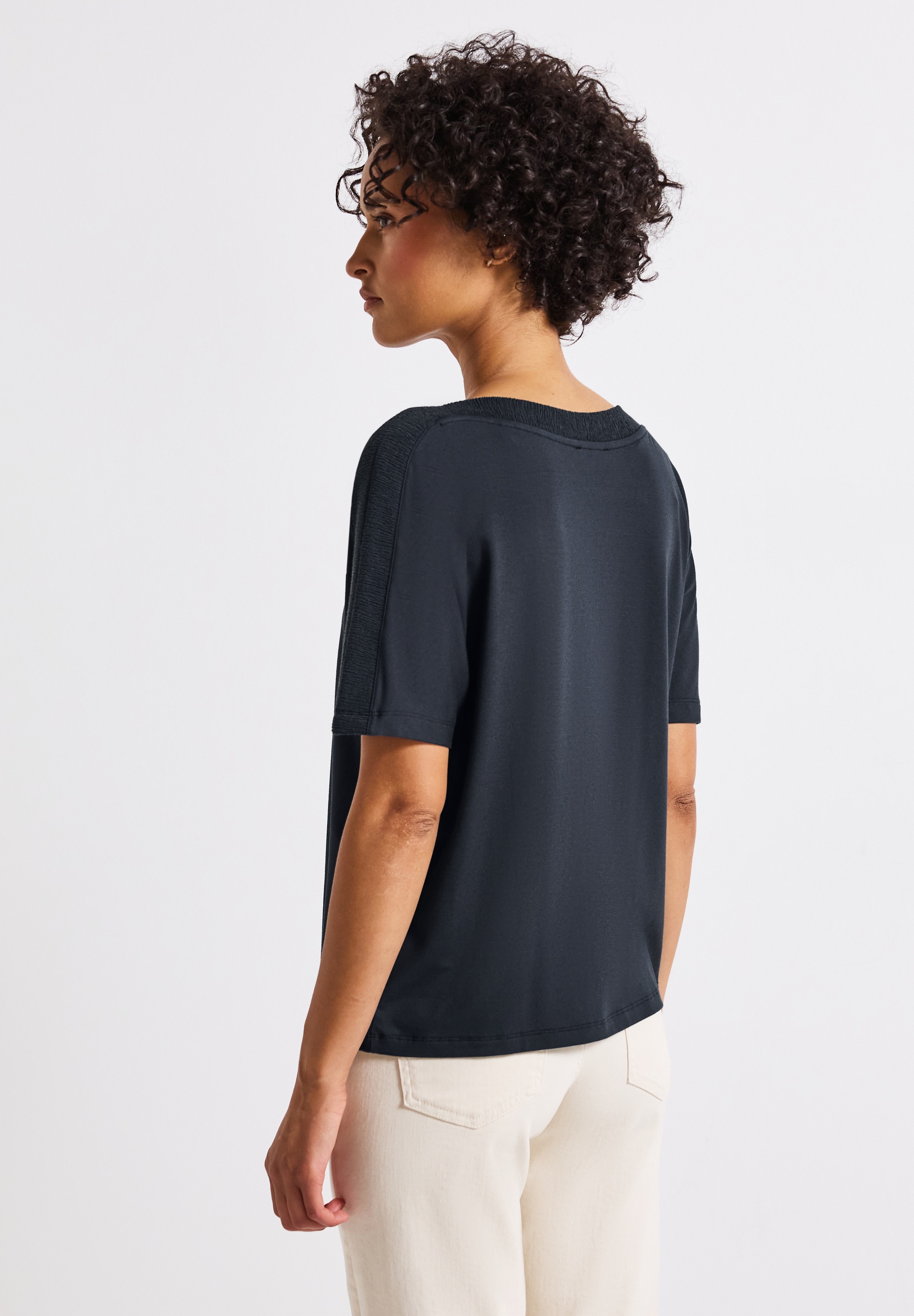 STREET ONE T-Shirt, in Unifarbe günstig online kaufen