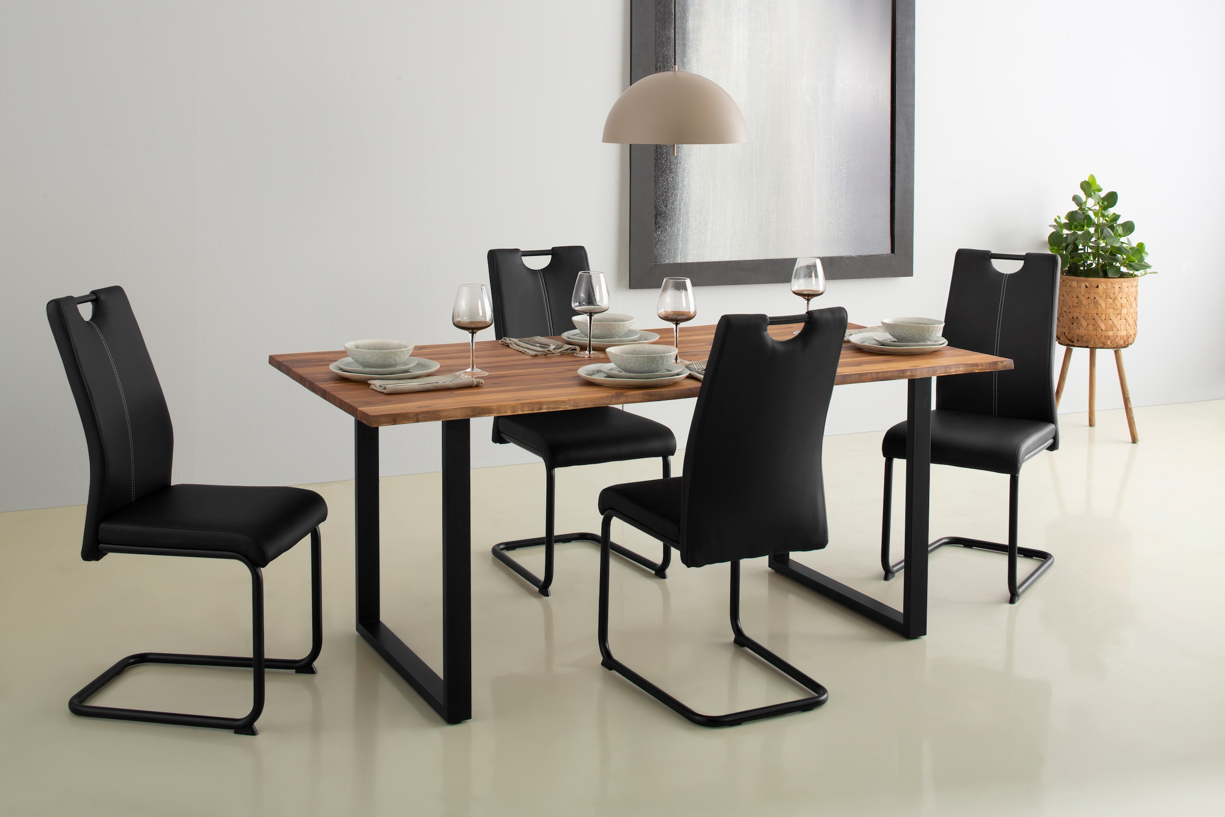 HELA Freischwinger "CORA" () 2 Stk.Tragegriff in schwarz günstig online kaufen