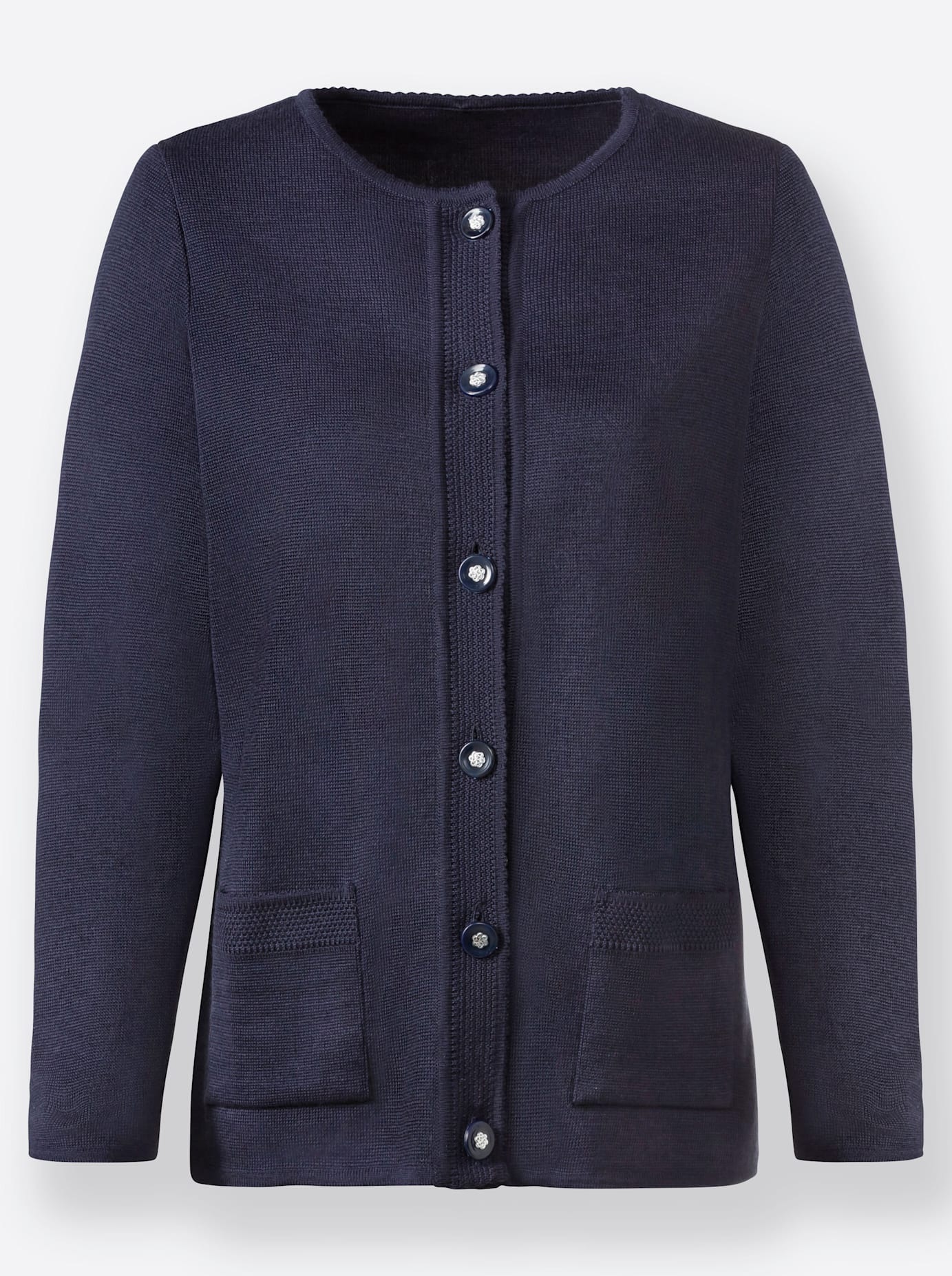 Classic Women Knit Cardigan Nightblue 54 3