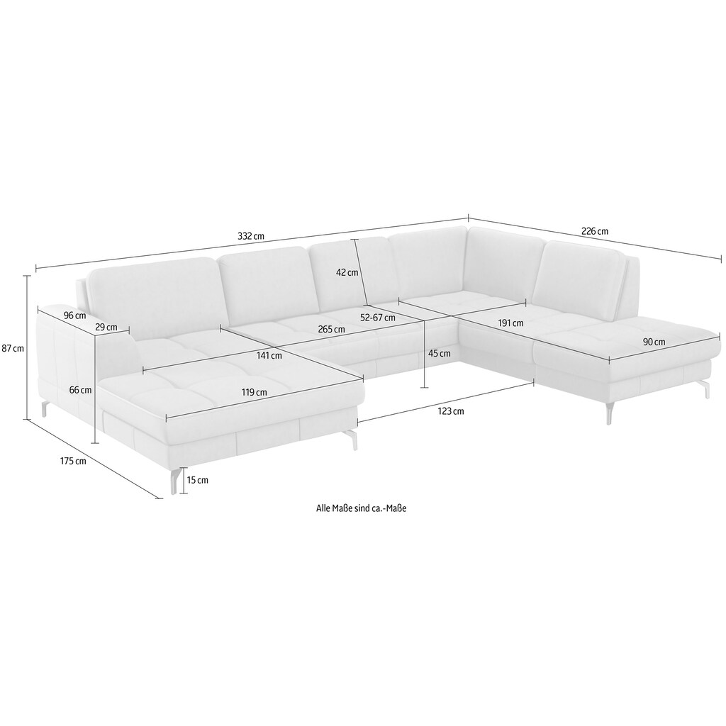 sit&more Wohnlandschaft »Bendigo U-Form«