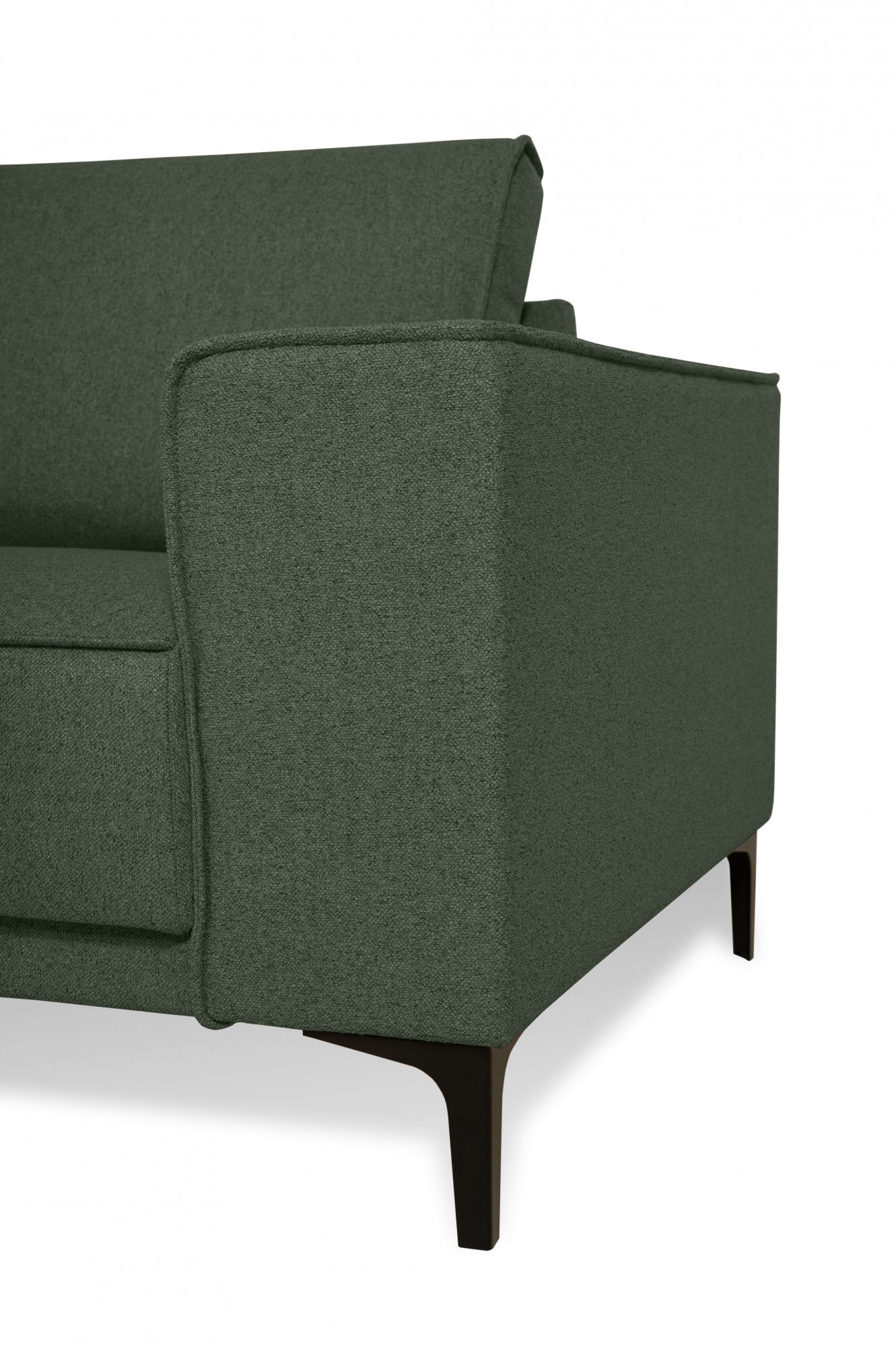 Places of Style Ecksofa »Casina«, mit abgerundeter Ottomane, in einem weichen Chenille-Stoff