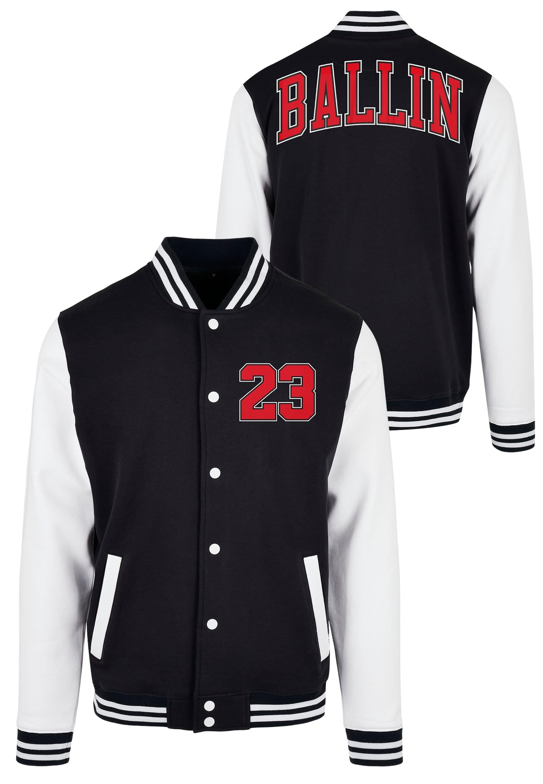 MisterTee Collegejacke "MisterTee Herren Ballin 23 College Jacket" 1 Stk. t günstig online kaufen