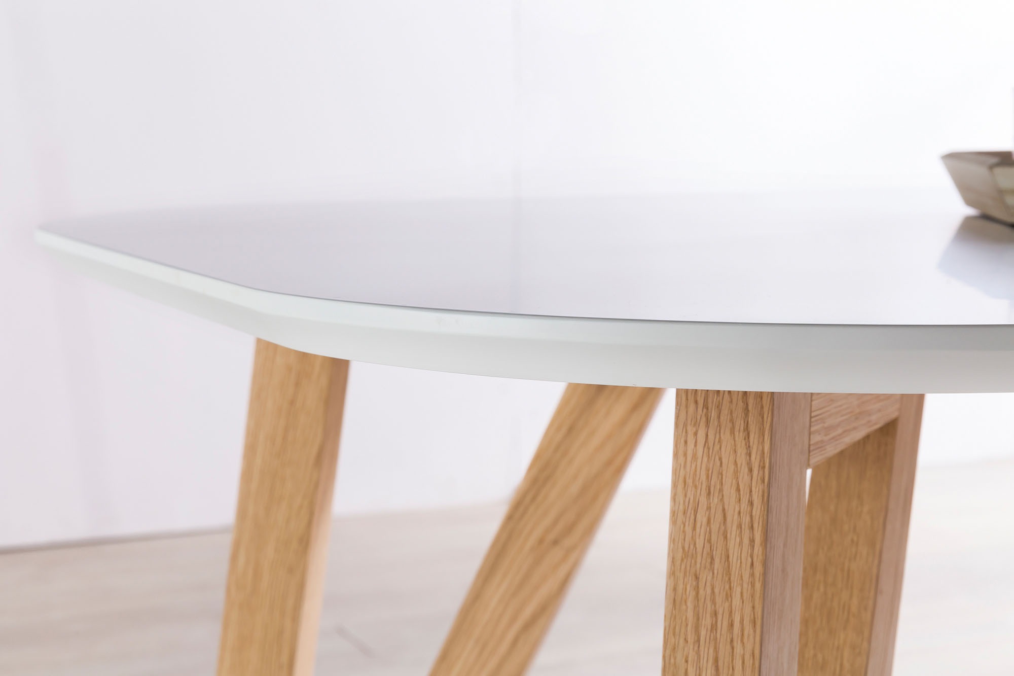 SALESFEVER Solna Dining Table White/Oak 120x80x76cm 2