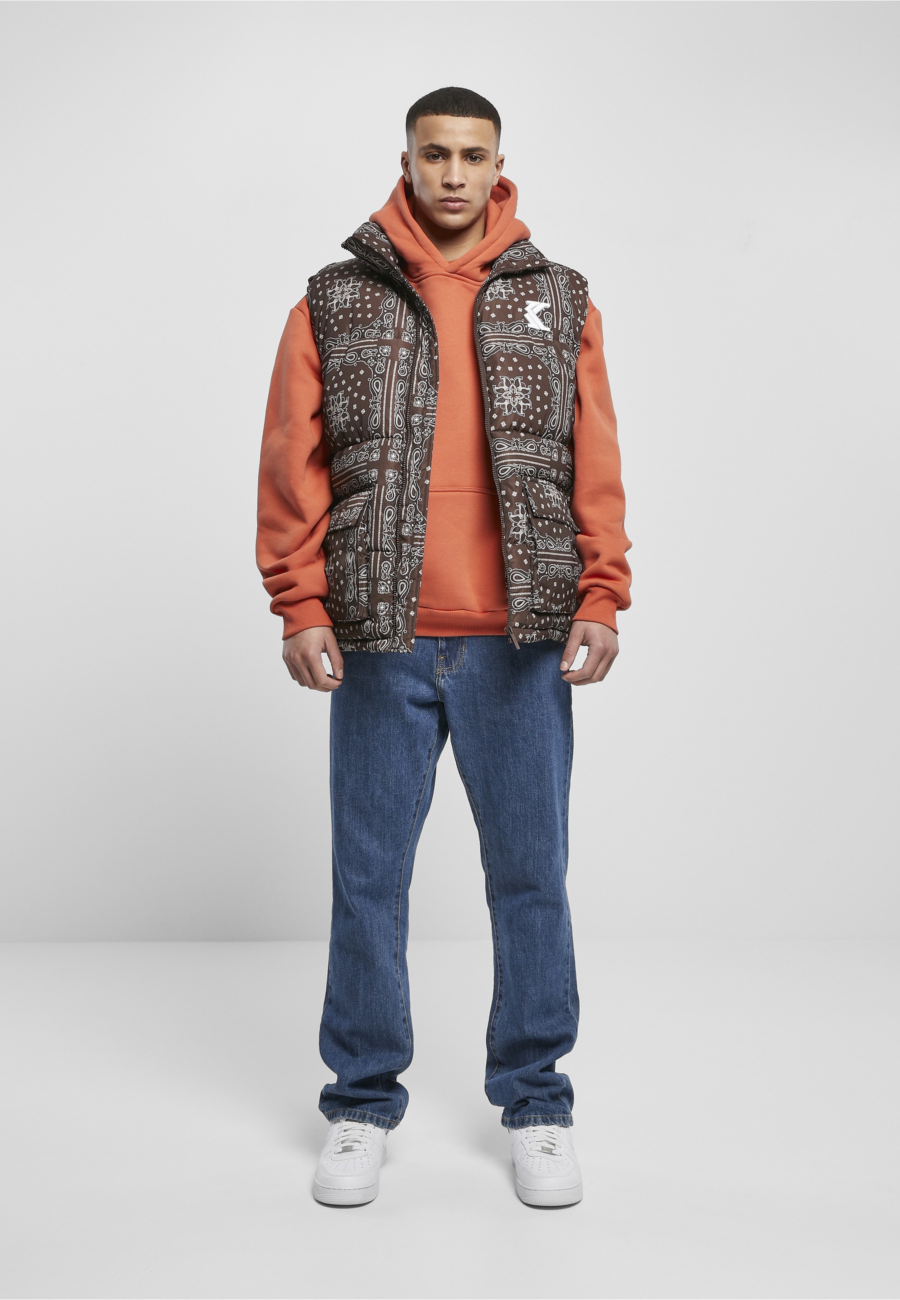 Karl Kani Jerseyweste »Karl Kani Herren KM224-061-1KK OG Paisely Puffer Vest« 1