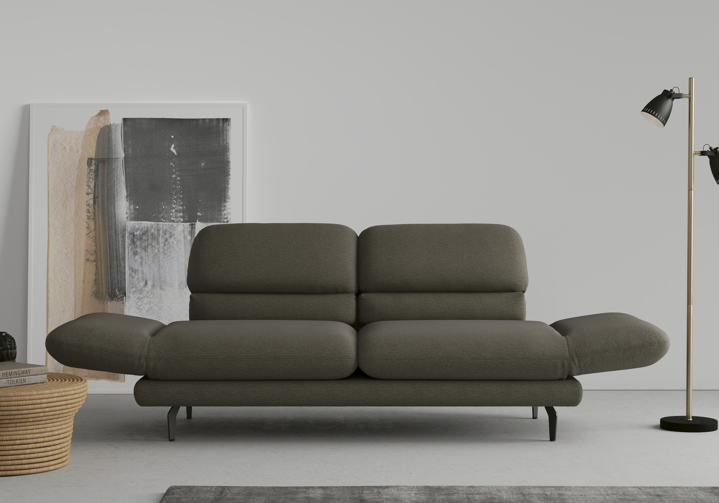 DOMO collection 2-Sitzer auch »Padova«, bestellen | Rückenverstellung wahlweise und Drehfunktion Armteilverstellung, BAUR