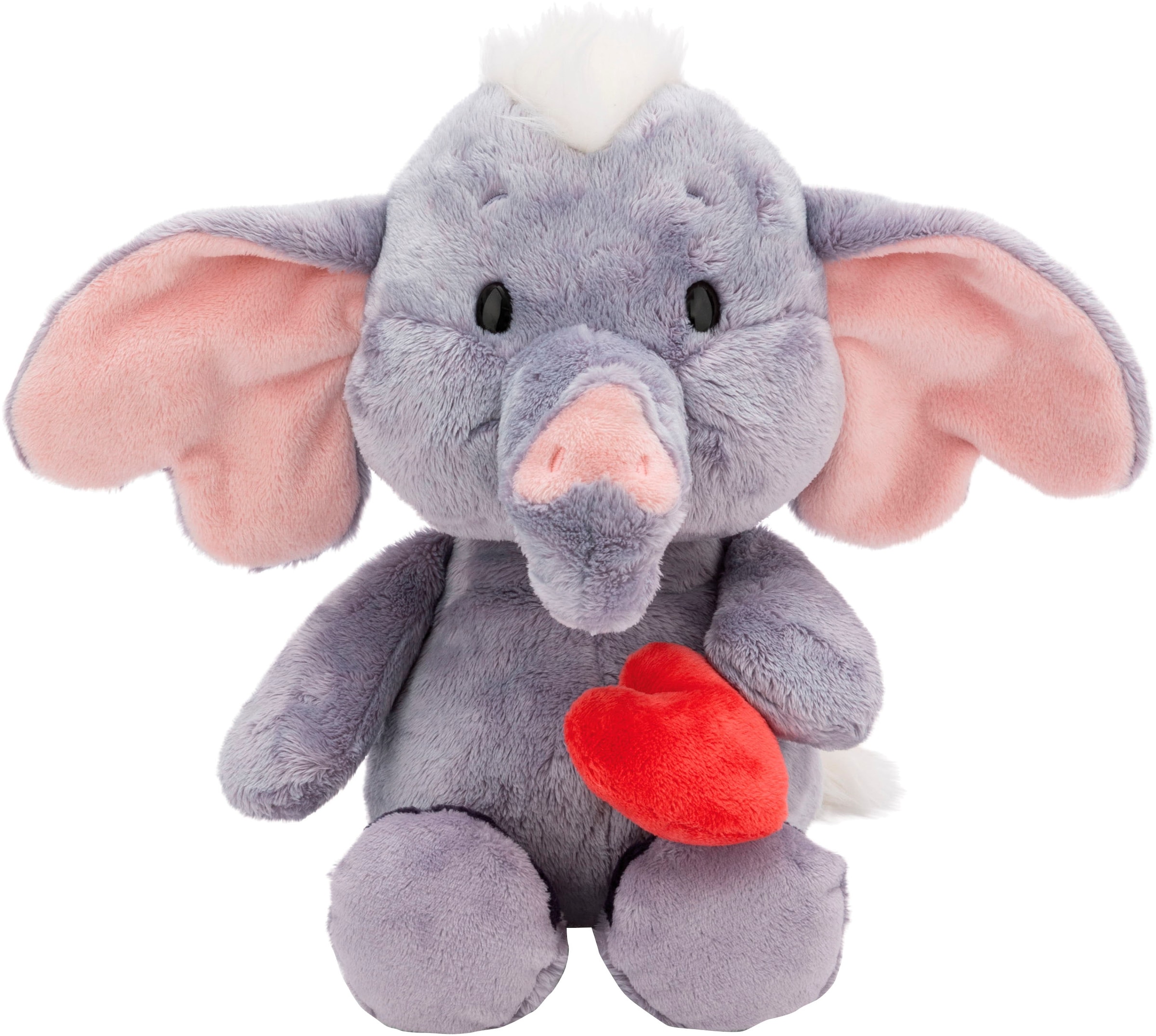 Nici Kuscheltier »Love, Elefant mit Magnet Herz dunkelgrau, 48cm«, schlenkernd