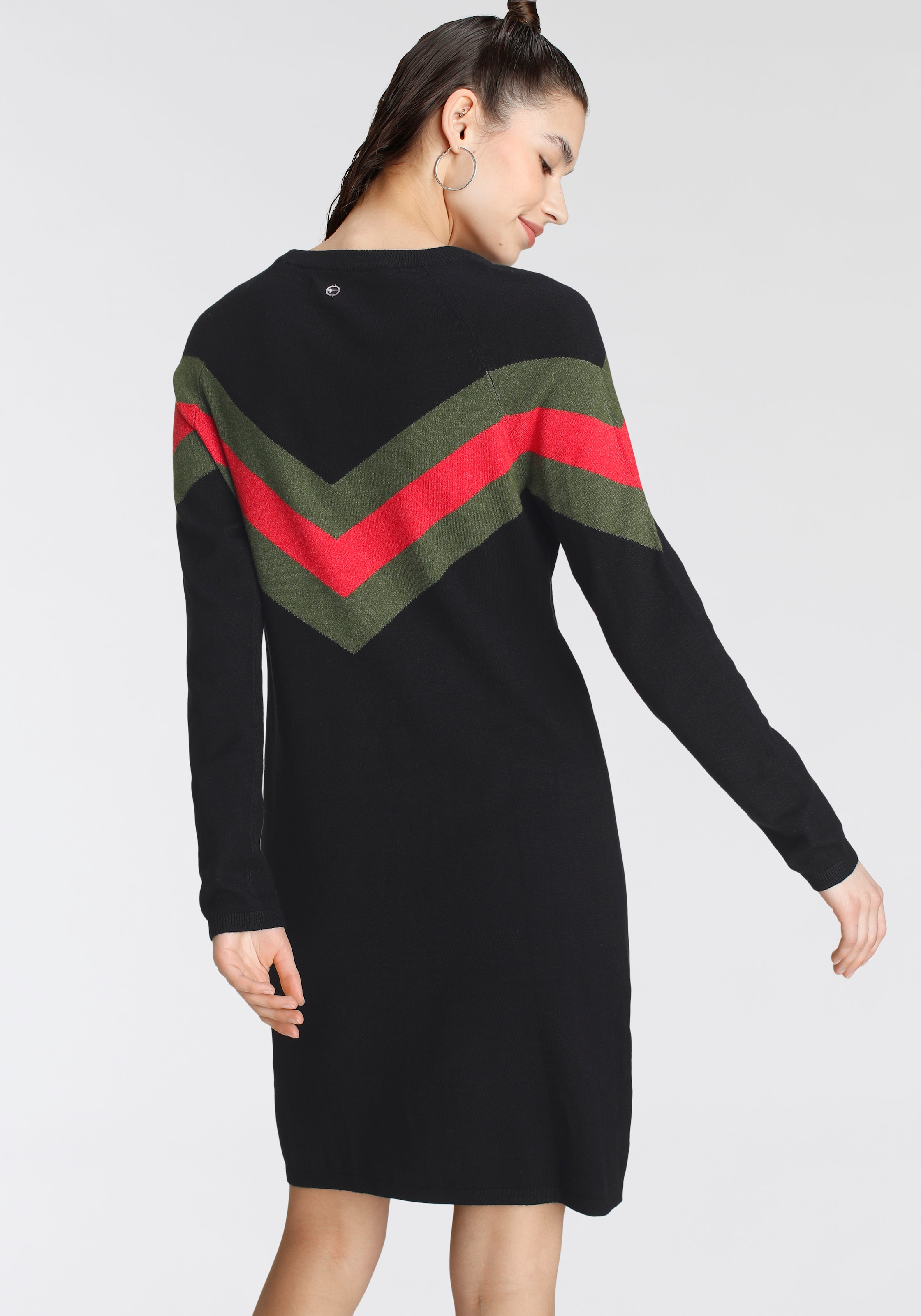 Tamaris Strickkleid, mit Streifen-Muster online BAUR | kaufen
