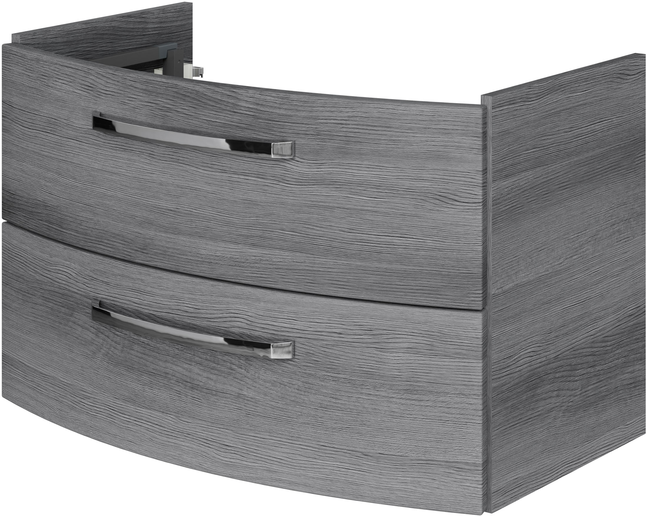 Saphir Waschtisch »Serie 4010 Keramik-Waschtisch mit Unterschrank, 84 cm breit«, Waschplatz mit 2 Schubladen, Badmöbel-Set mit Waschtisch