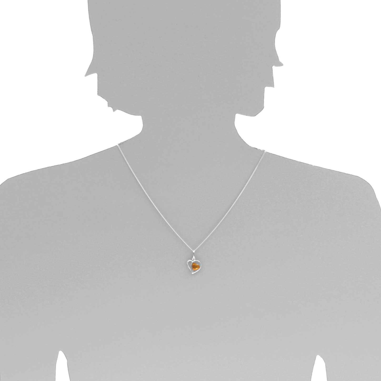 OSTSEE-SCHMUCK Kettenanhänger »Ostsee-Schmuck Anhänger Herz Anhänger Herz«, (1 tlg.)