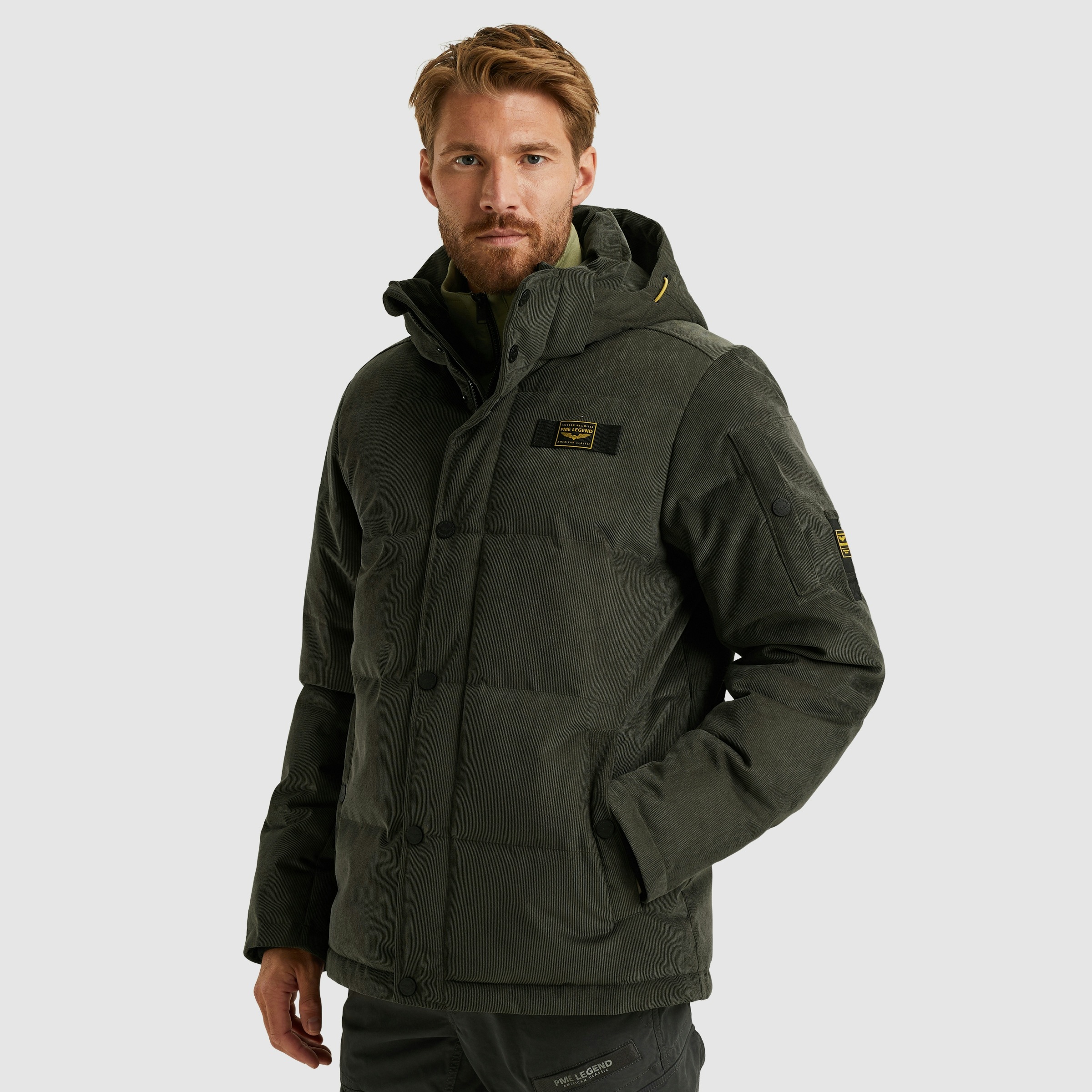 PME LEGEND Cordjacke "GOBBLER", mit Kapuze, Ärmelabschluss mit Windstopper günstig online kaufen