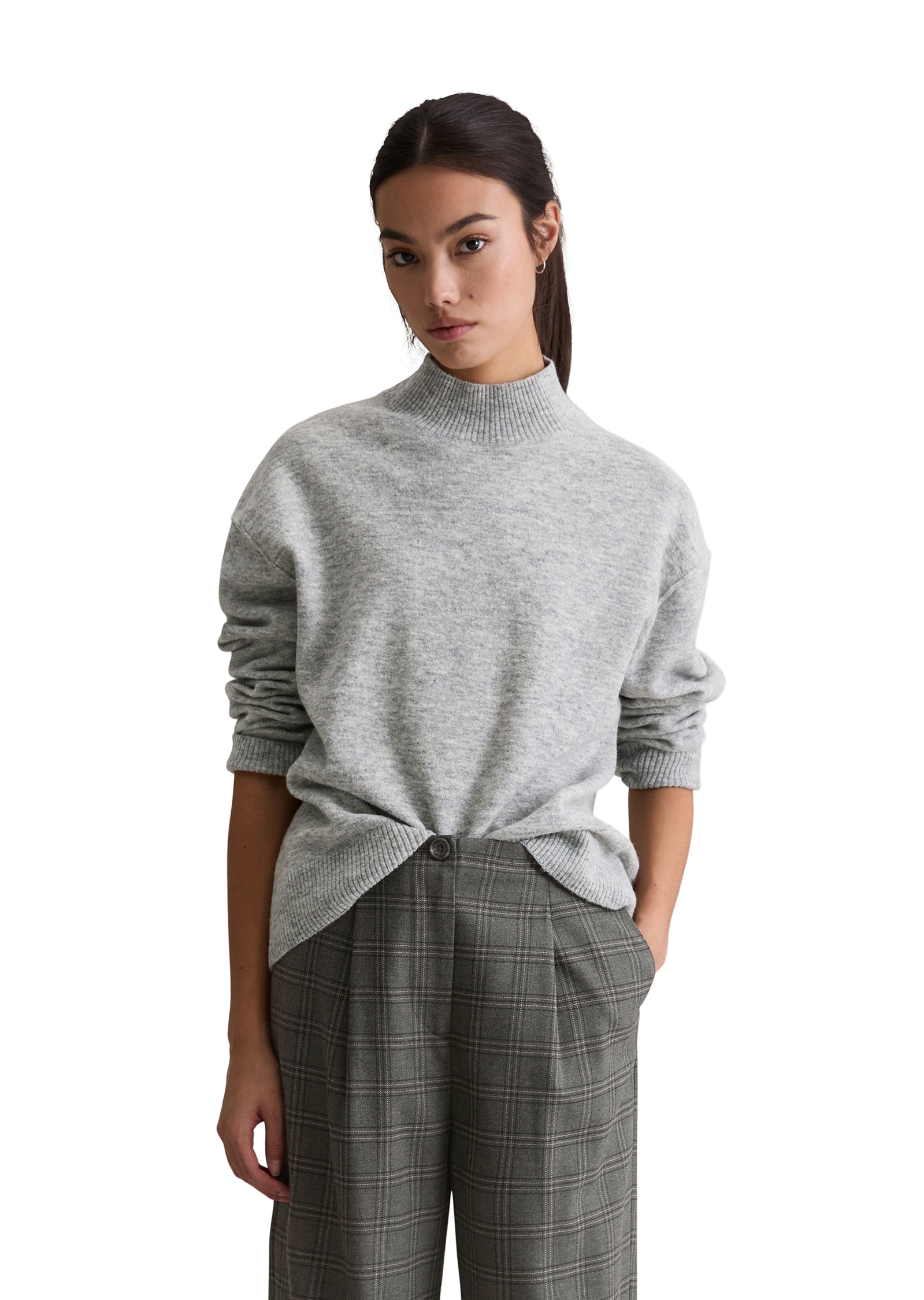 Marc OPolo DENIM Strickpullover regular fit aus softem Schurwolle-Mix, Rund günstig online kaufen