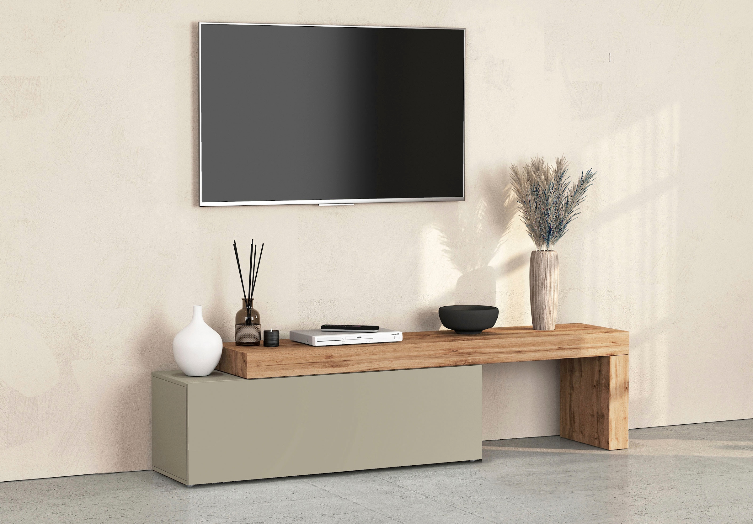INOSIGN Lowboard "Chronos TV-Board, T-Schrank" Breite verstellbar von 180 b günstig online kaufen