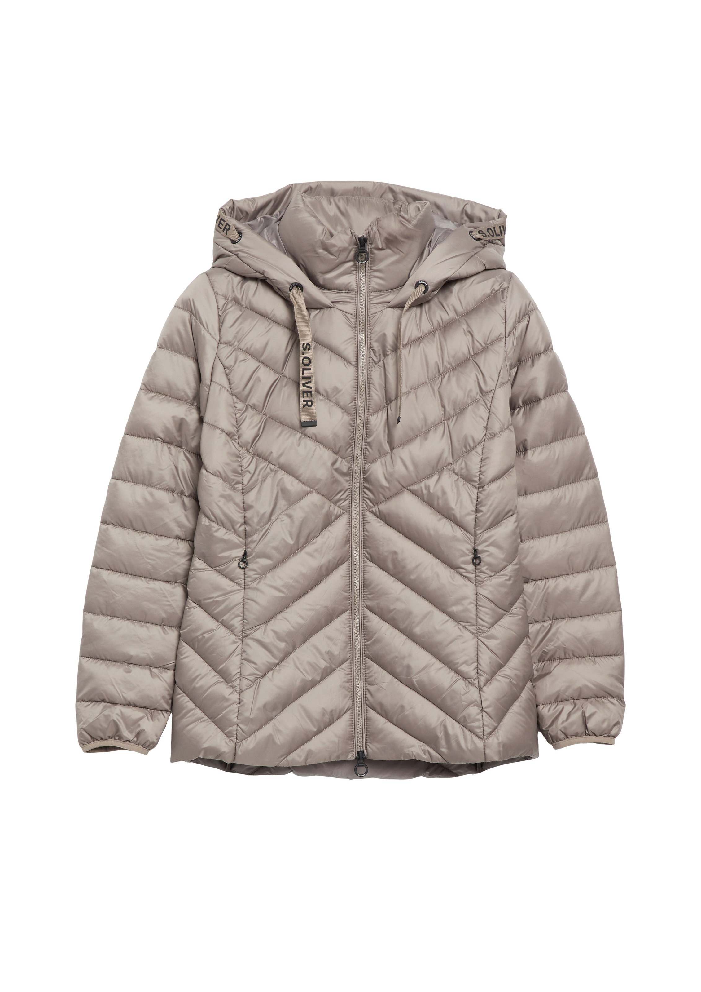 s.Oliver Steppjacke mit Kapuze Seitliche Eingrifftaschen mit Reißverschluss