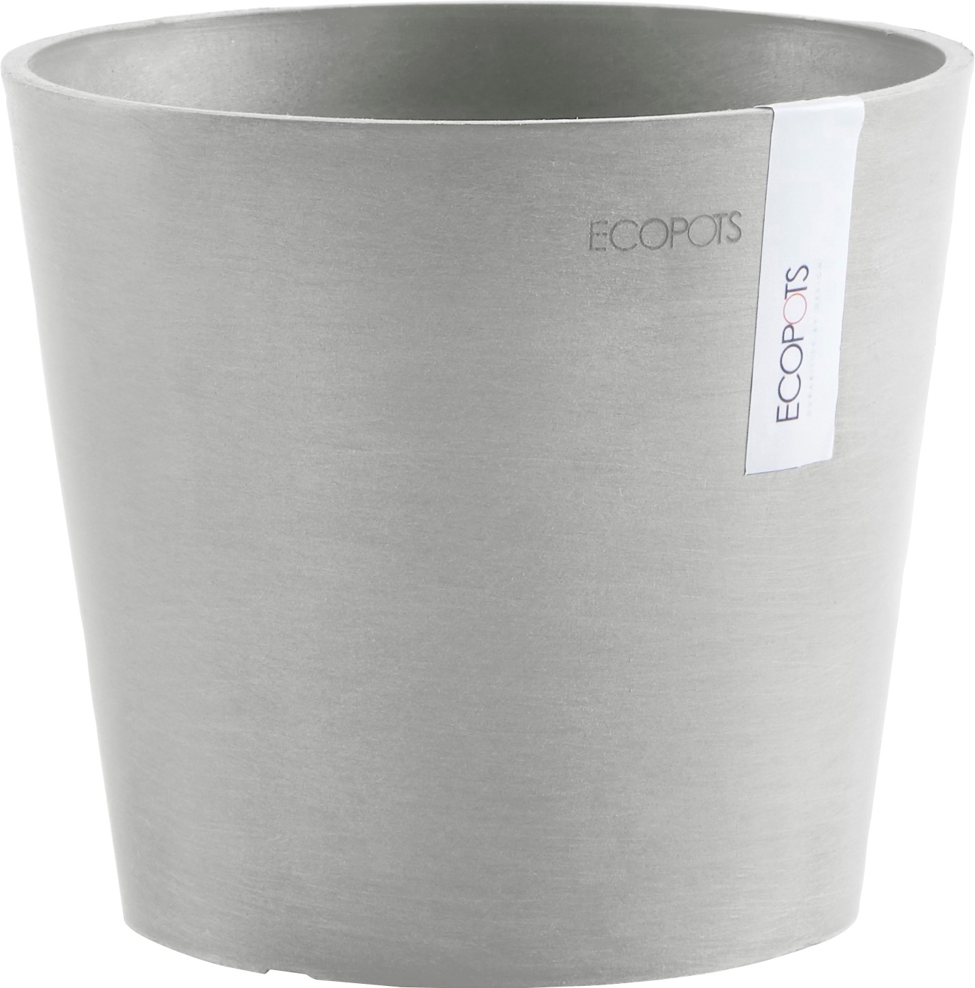 ECOPOTS Blumentopf "AMSTERDAM Mini White Grey", BxTxH: 17x17x14,9 cm