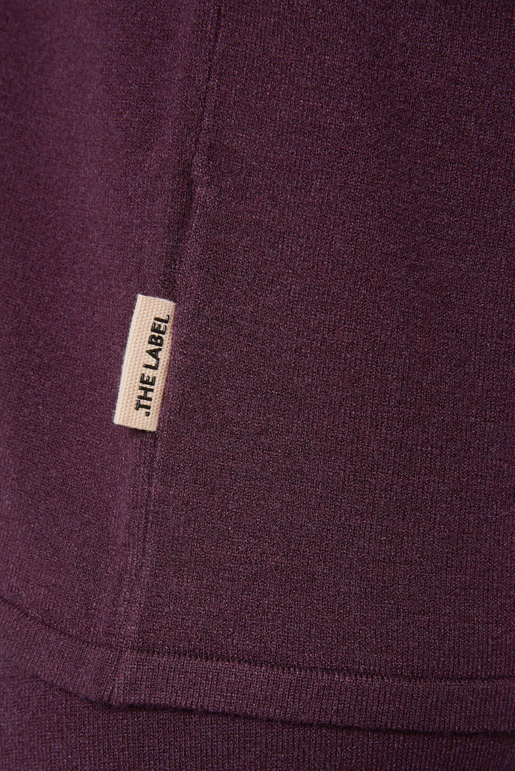 SENSES.THE LABEL Rundhalspullover, mit Rollsäumen
