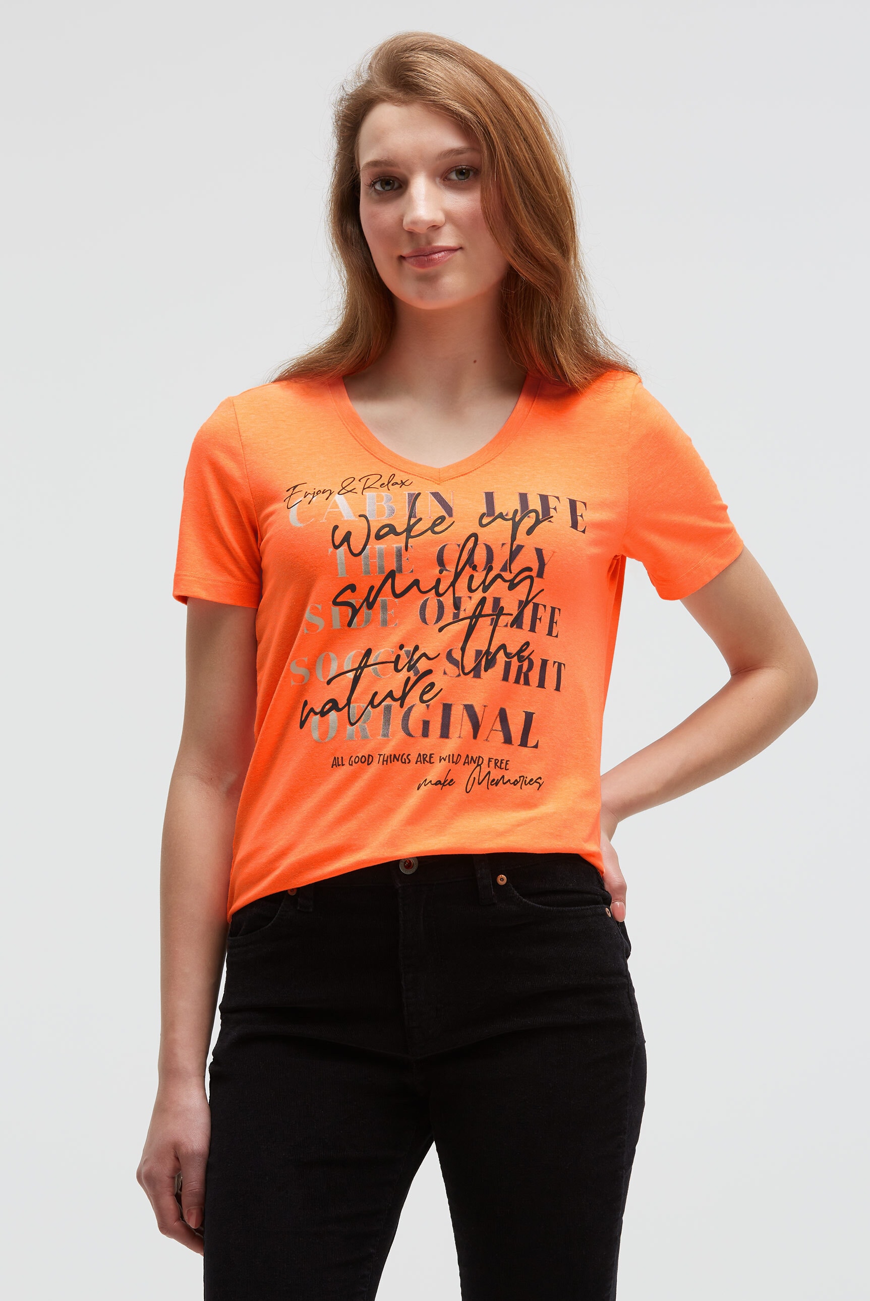 SOCCX V-Shirt, mit Baumwolle günstig online kaufen