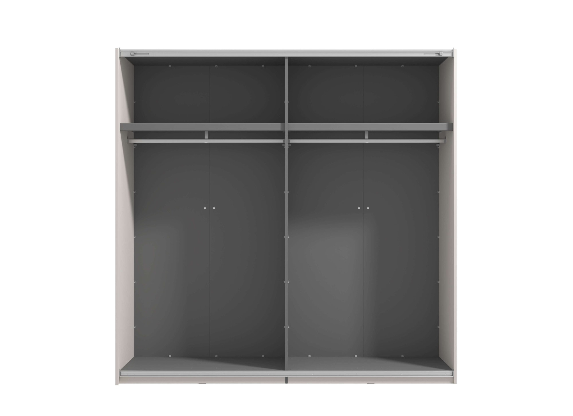 INOSIGN Schwebetürenschrank »Lucca, Kleiderschrank mit Spiegel und Glastür, FSC®-zertifiziert«, wahlweise mit 3 verschiedenen Innenausstattungen, 220x62x217,5cm