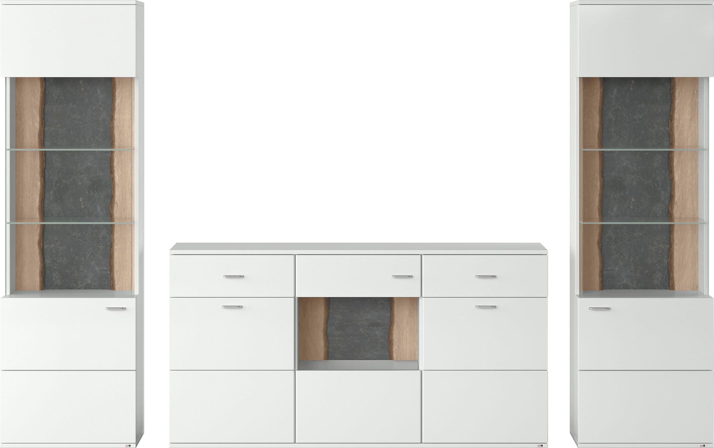 set one by Musterring Wohnwand "TACOMA" Set, 3 Stk. tlg. günstig online kaufen