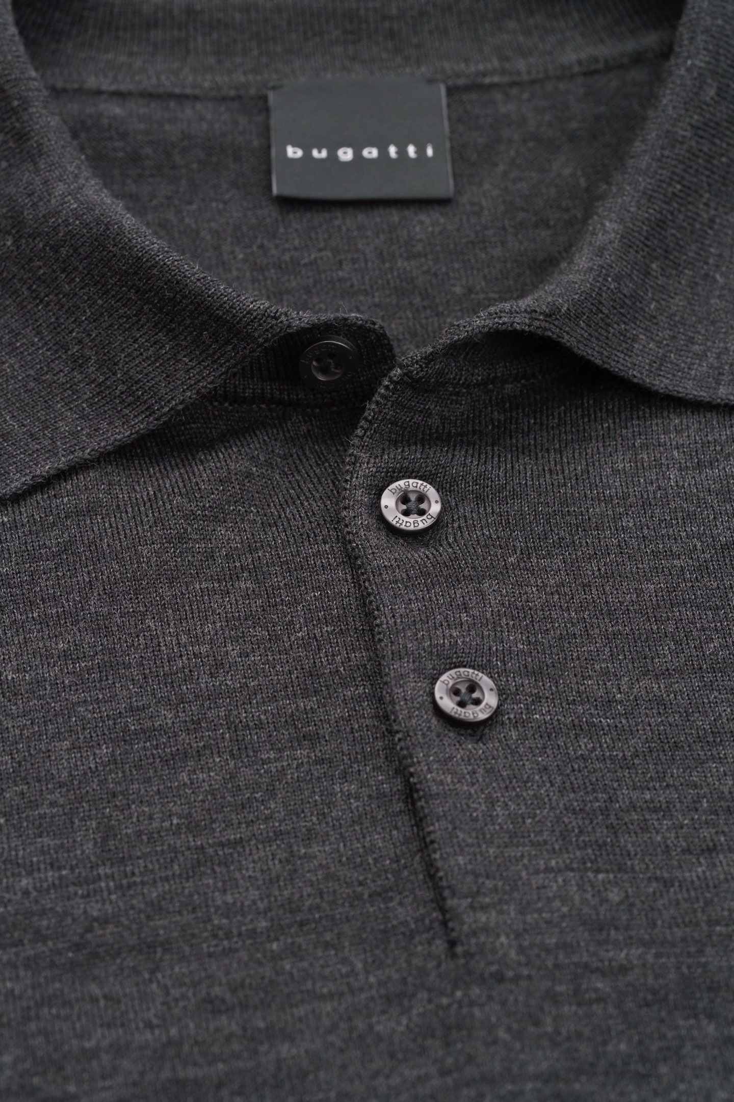 bugatti Langarm-Poloshirt, in moderner Optik