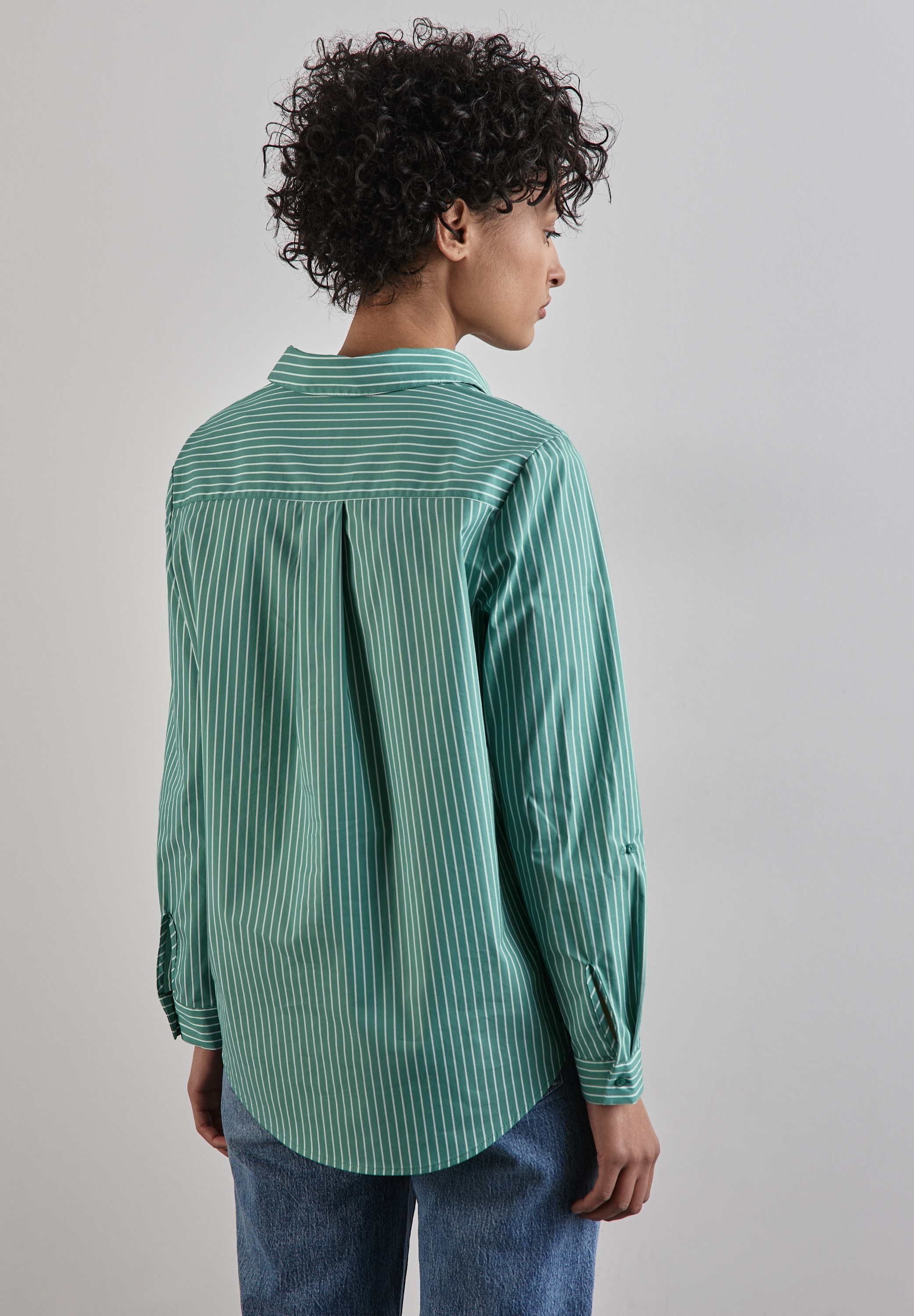 STREET ONE Longbluse, aus Baumwolle mit Stretchanteil