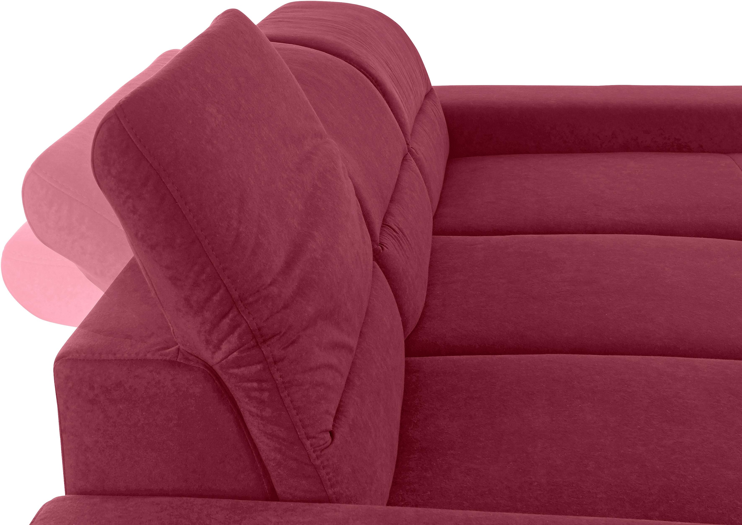 sit&more Ecksofa »Mariola L-Form«, mit Recamiere und Federkern, inklusive Sitztiefenverstellung