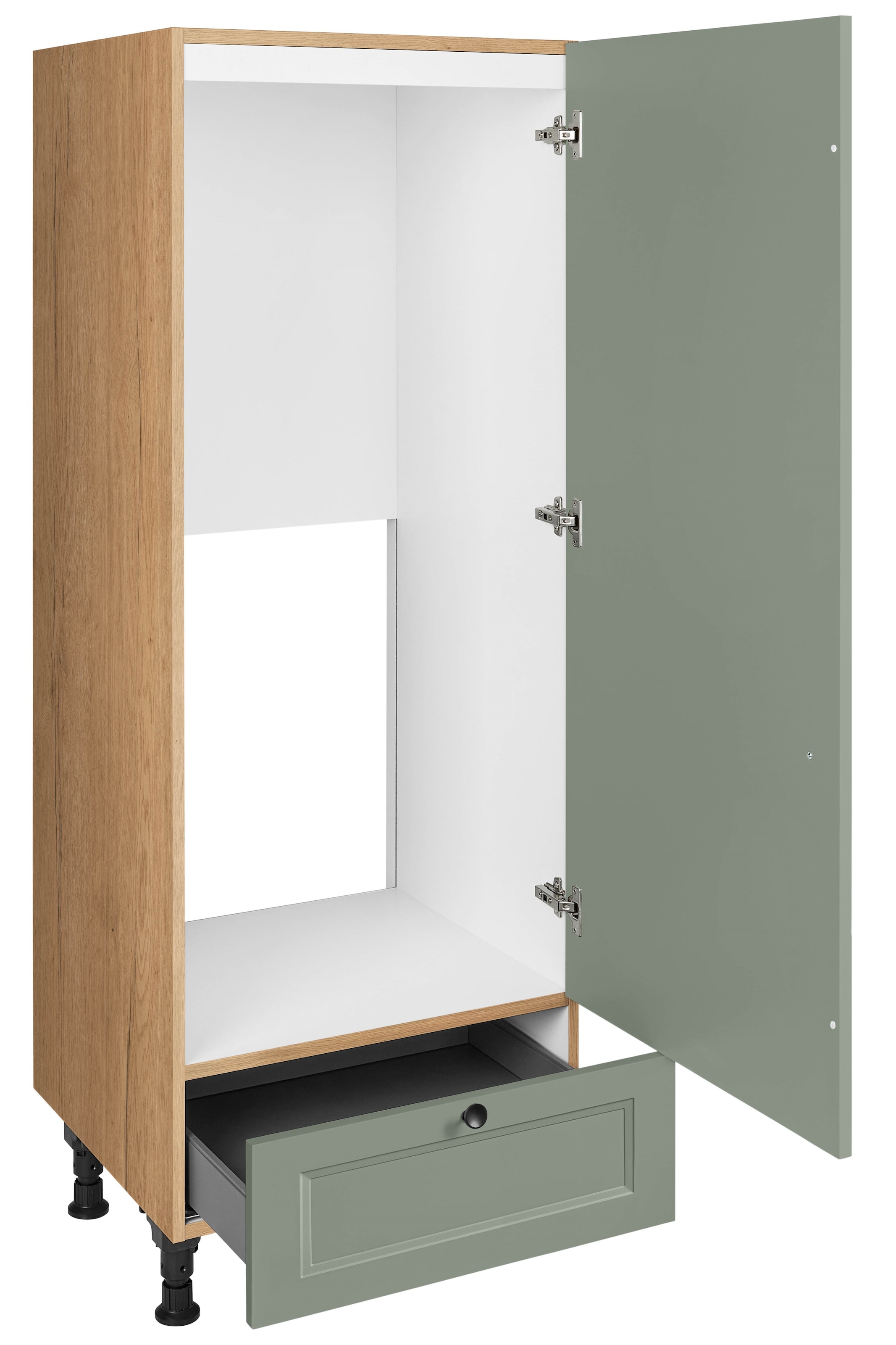 nobilia® Kühlumbauschrank »"Cascada", Ausrichtung wählbar, mit Schubkasten,« vormontiert, Breite/Höhe: 60/167,8 cm