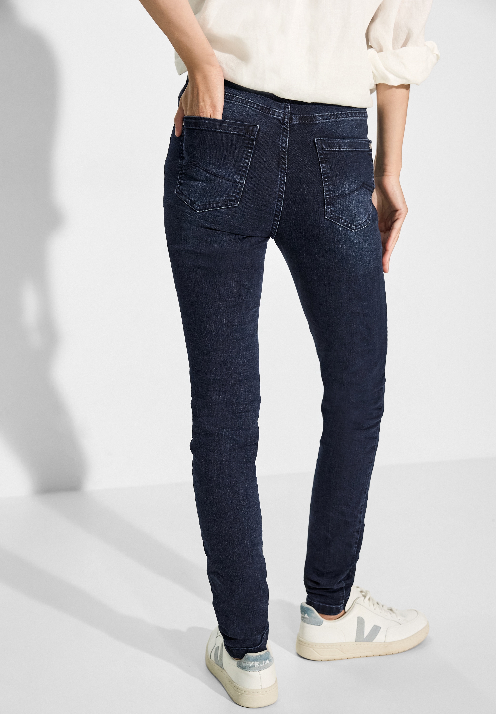 Cecil Slim-fit-Jeans, High Waist