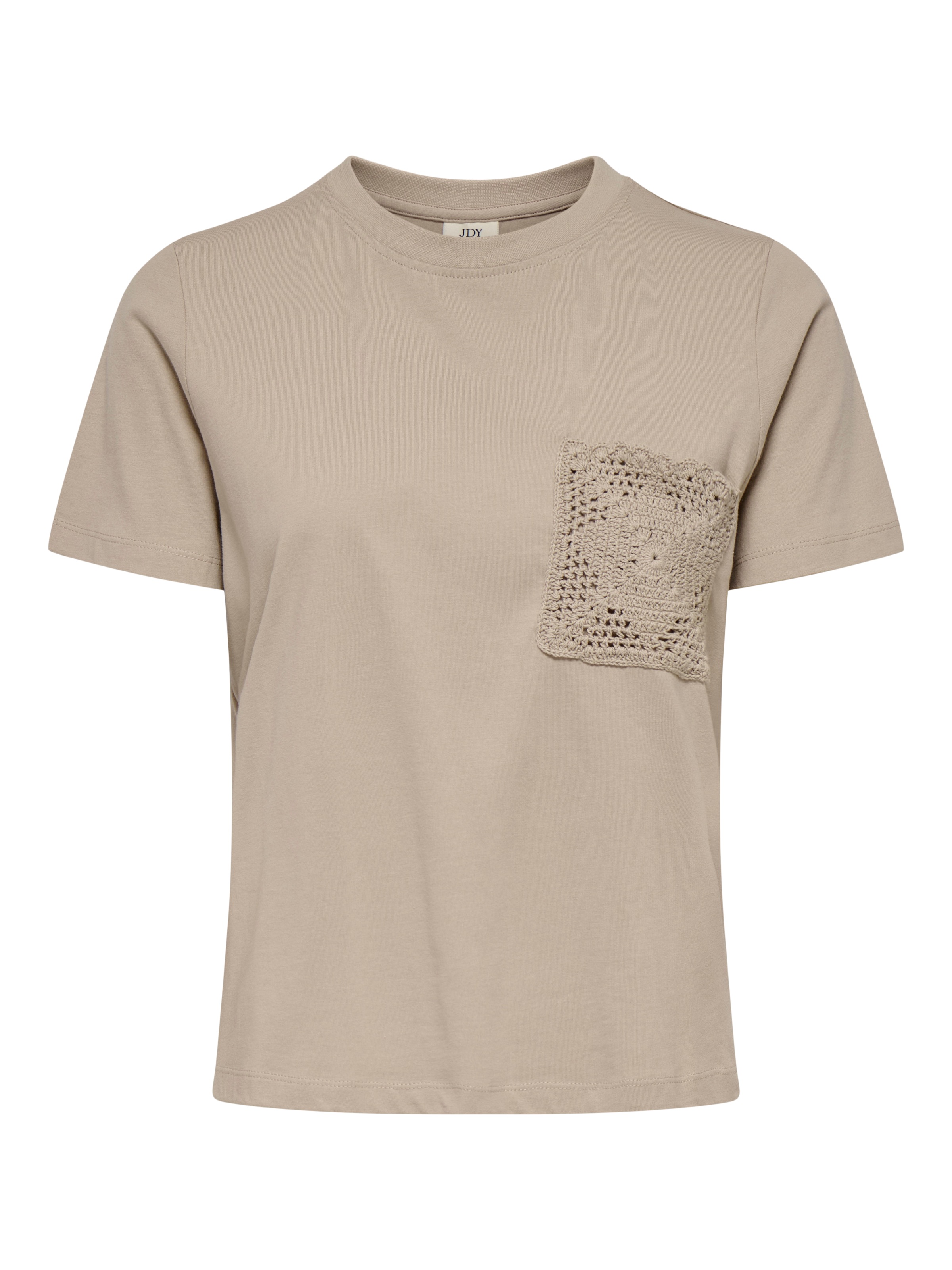 JDY Kurzarmshirt »JDYSELMA S/S CROCHET POCKET TOP JRS NOOS«