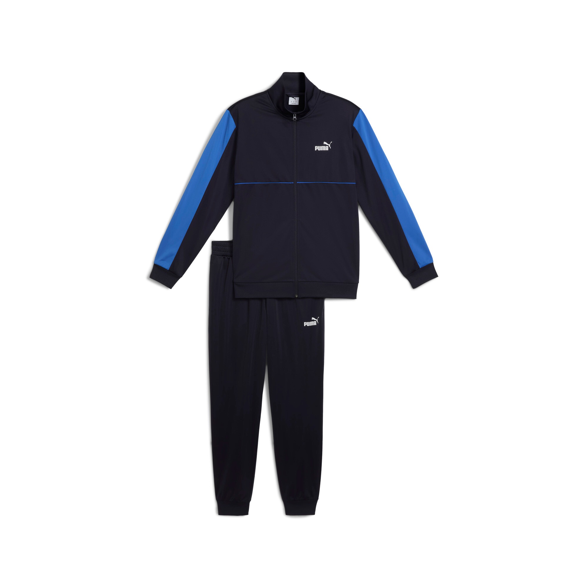 Trainingsanzug PUMA "SPORT POLY SUIT", Herren, Gr. L, blau (new navy), Trikot, Obermaterial: 100% Polyester, regular fit, Sportanzüge Trainingsanzug, ohne Kapuze, aus Trikot-Material 3