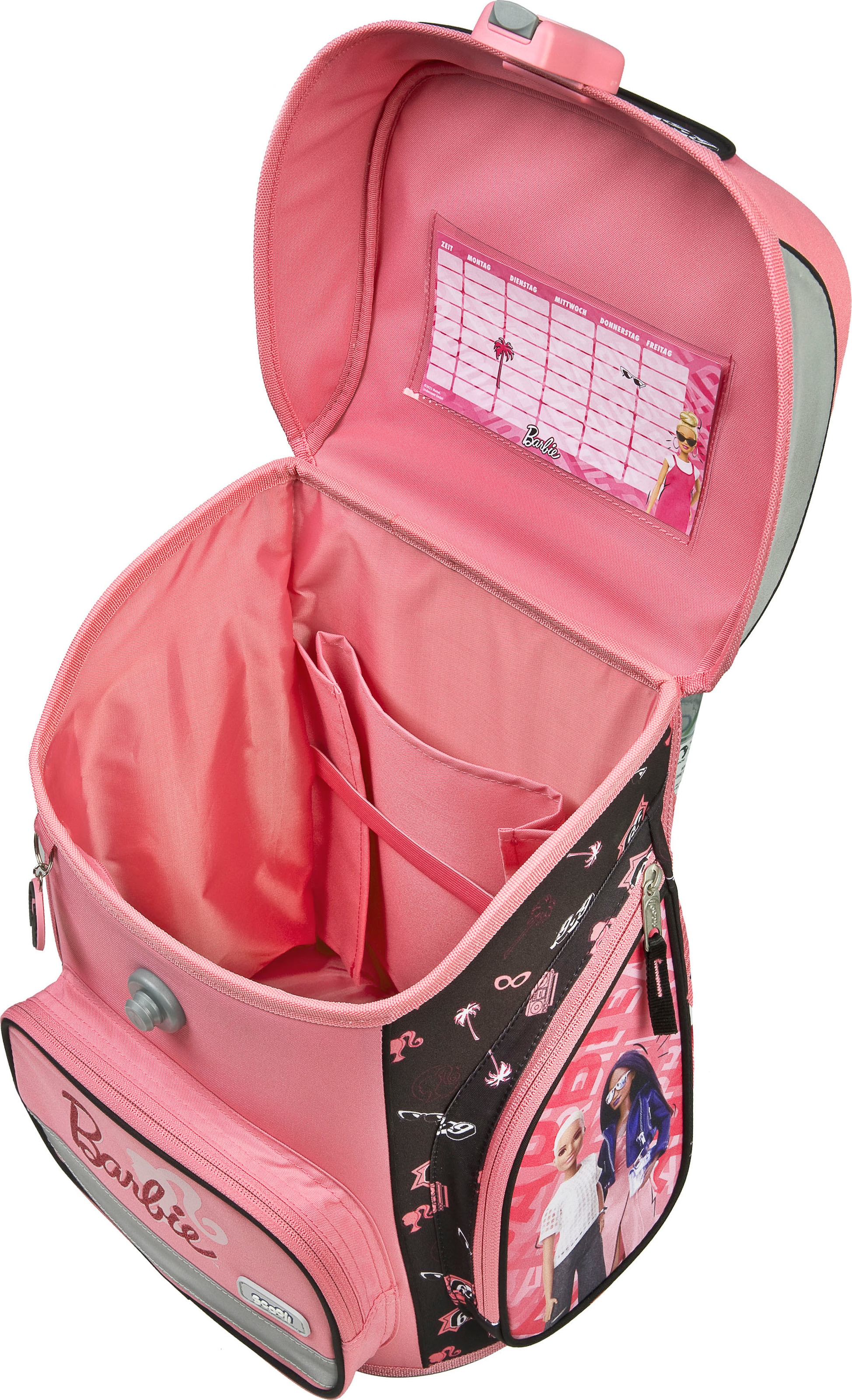 Scooli Schulranzen »EasyFit, Barbie«, Reflektoren