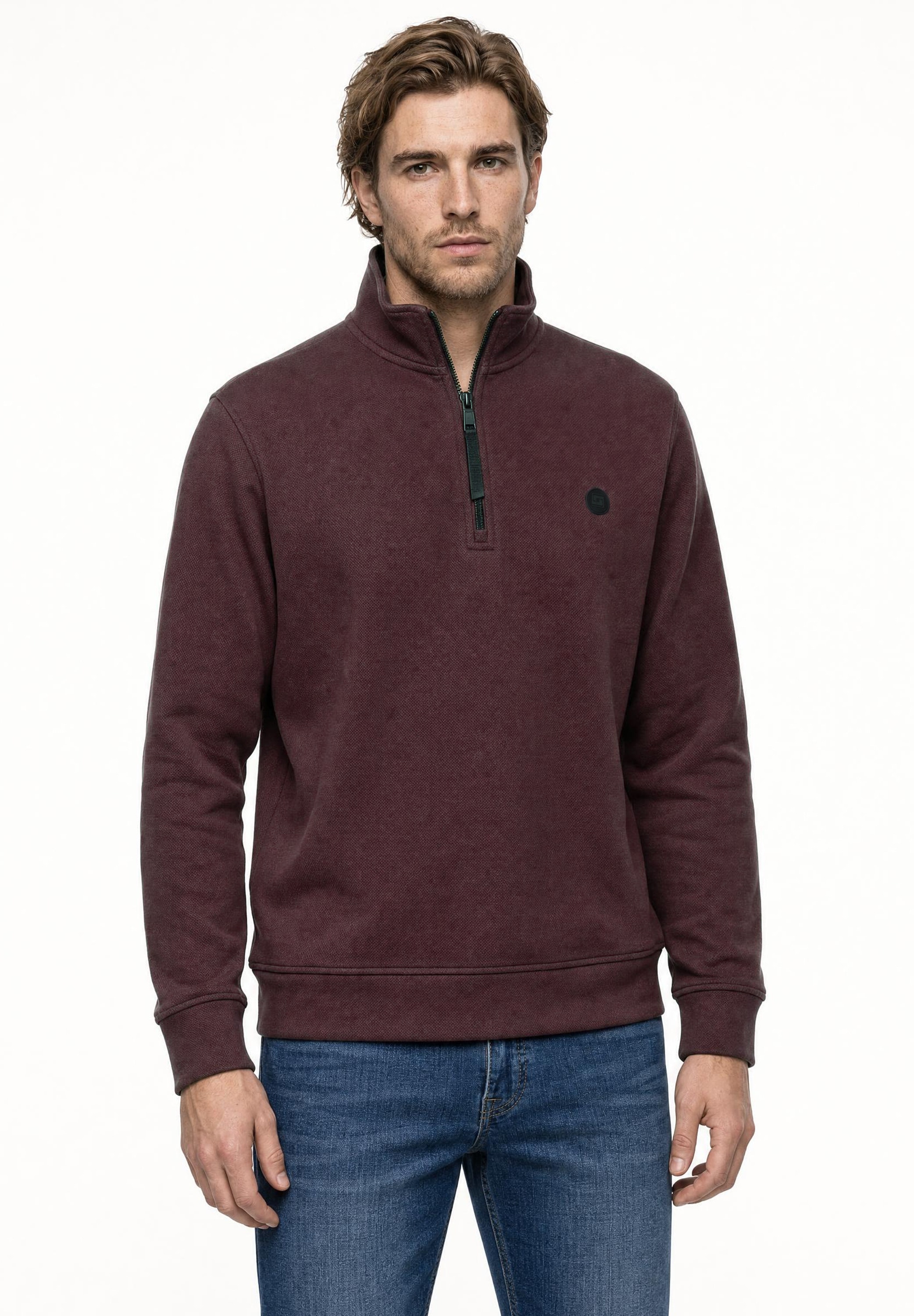 STREET ONE MEN Sweatshirt , mit Stehkragen

