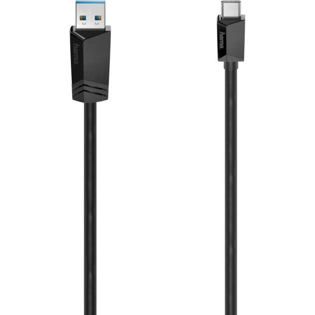 Hama USB-Kabel »USB-C-Kabel USB-C-Stecker USB-A-Stecker USB 3.2 Gen1 5 Gbit/s 0,25m«, USB-C-USB Typ A, 25 cm