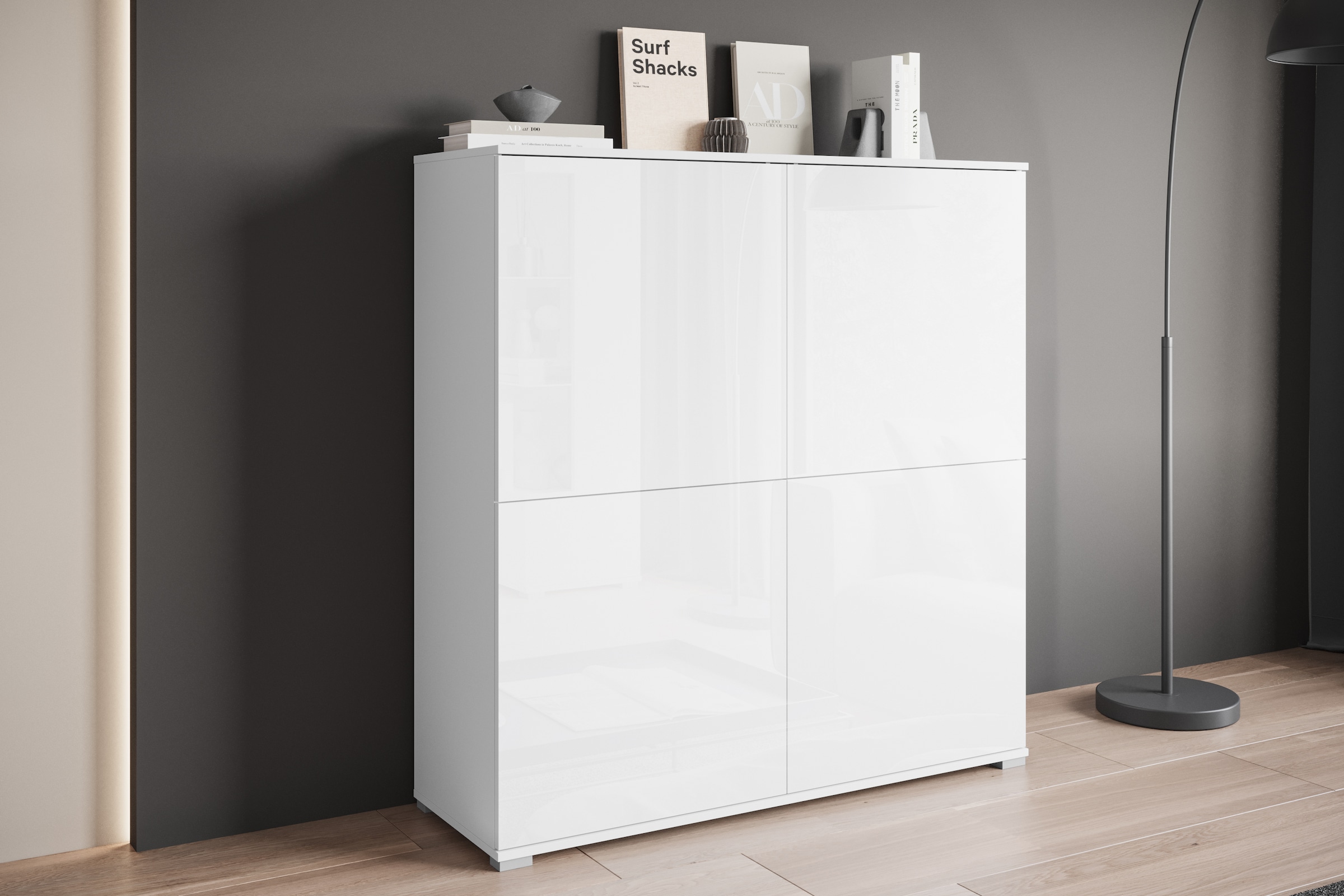 OTTO home PC-Schrank »Kenia, Sekretär, Home Office« 1 Stk. tlg. Mit Push-to-open, Tastaturauszug und praktischem Stauraum