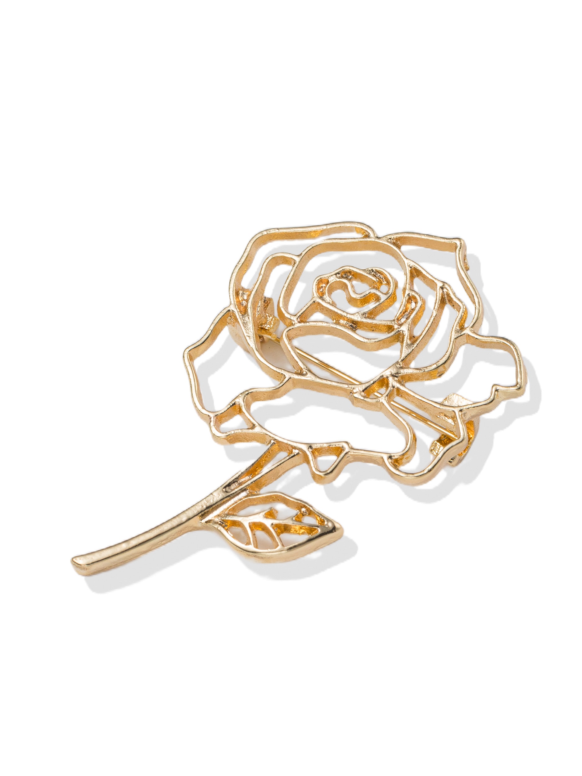Aniston JEWELRY & WATCHES Brosche »Schmuck Geschenk Messing Ansteckschmuck Rose« ()