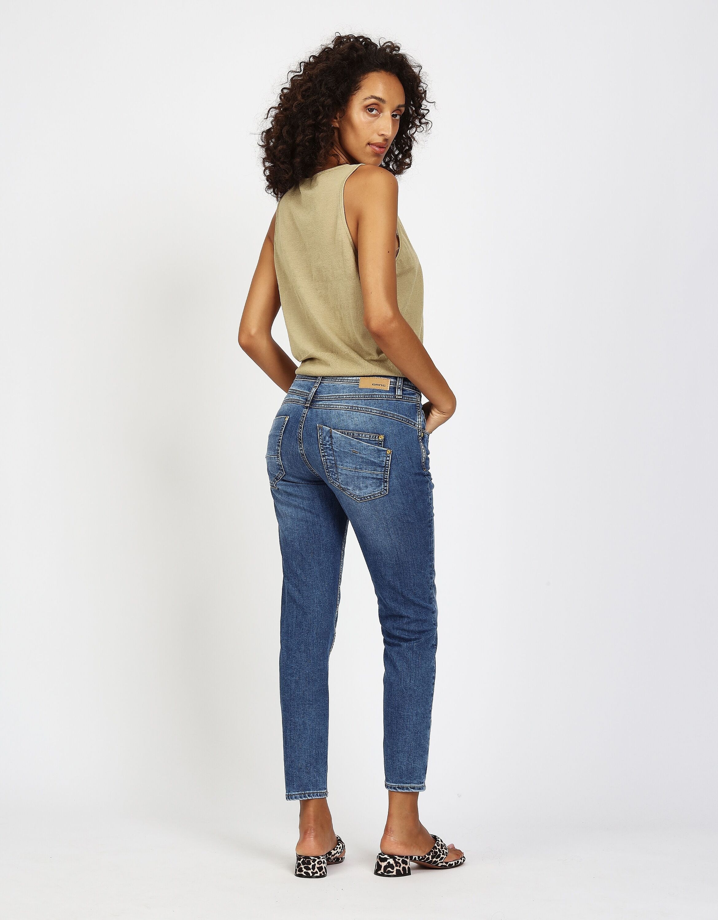GANG Relax-fit-Jeans »94AMELIE CROPPED« im 5-Pocket-Style