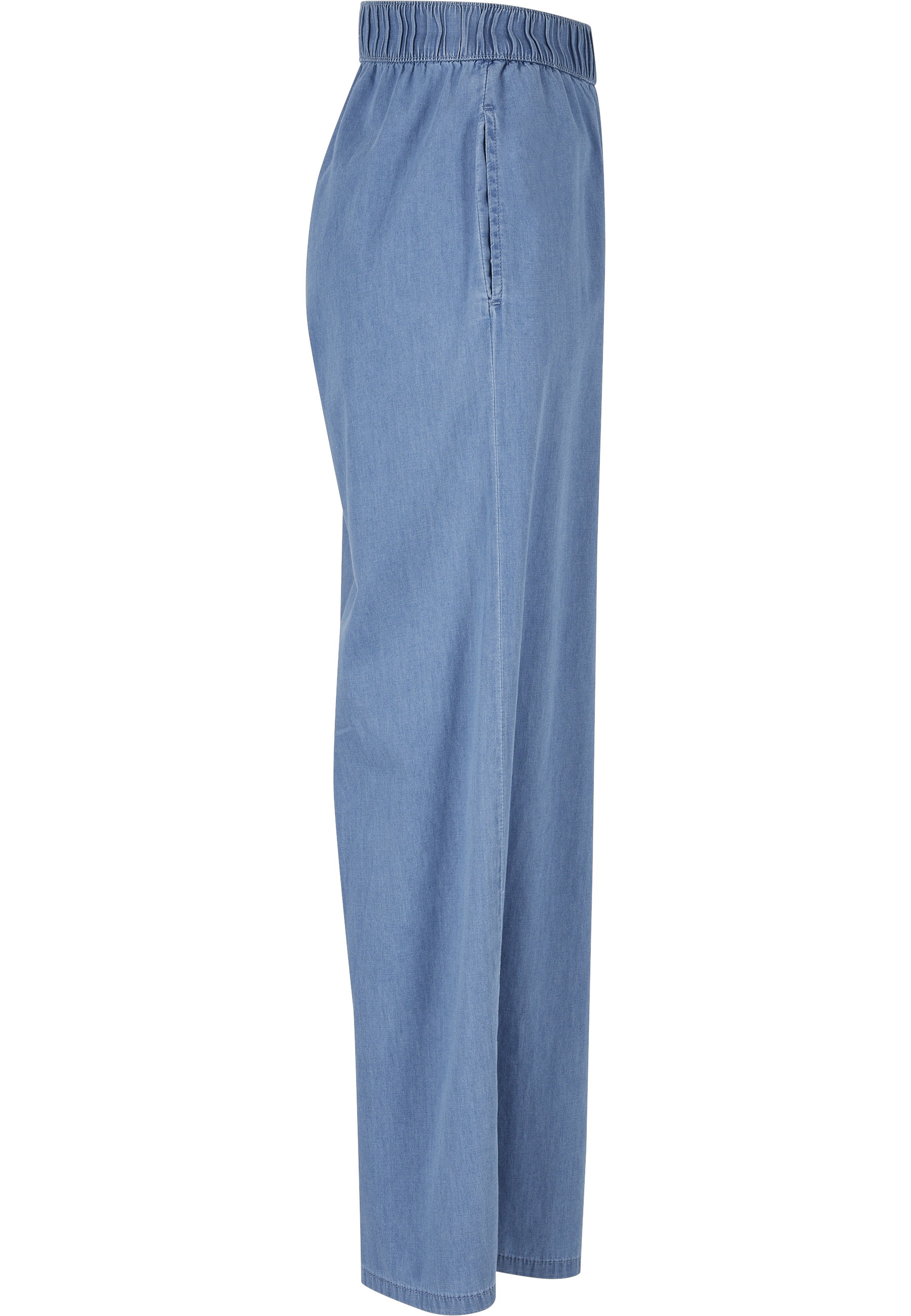 URBAN CLASSICS Bequeme Jeans »Urban Classics Damen Ladies Light Denim Wide Leg Pants« 1 Stk.