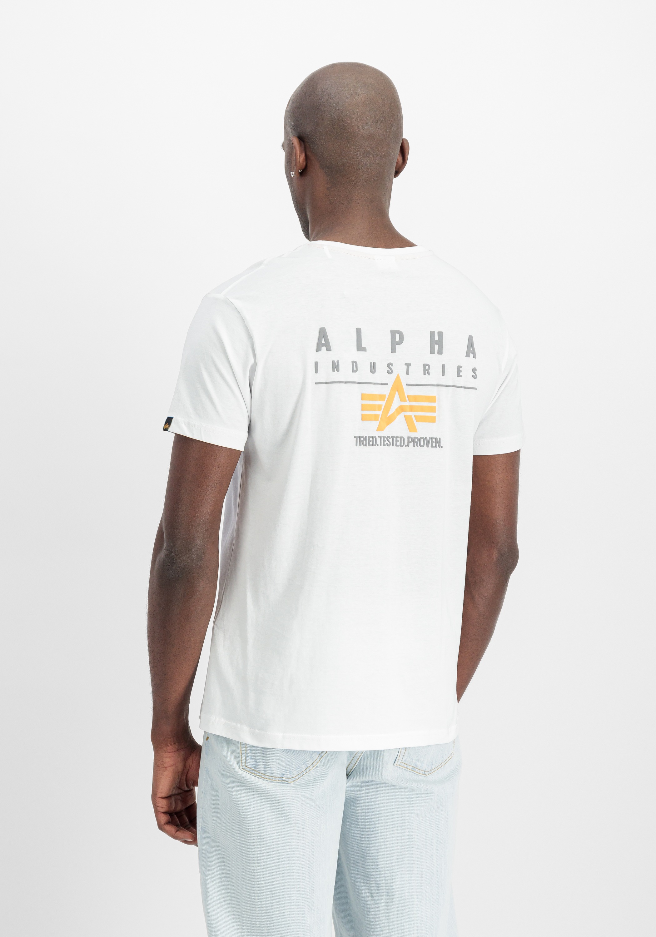 Alpha Industries T-Shirt »Puff Print Logo Backprint T-Shirt«