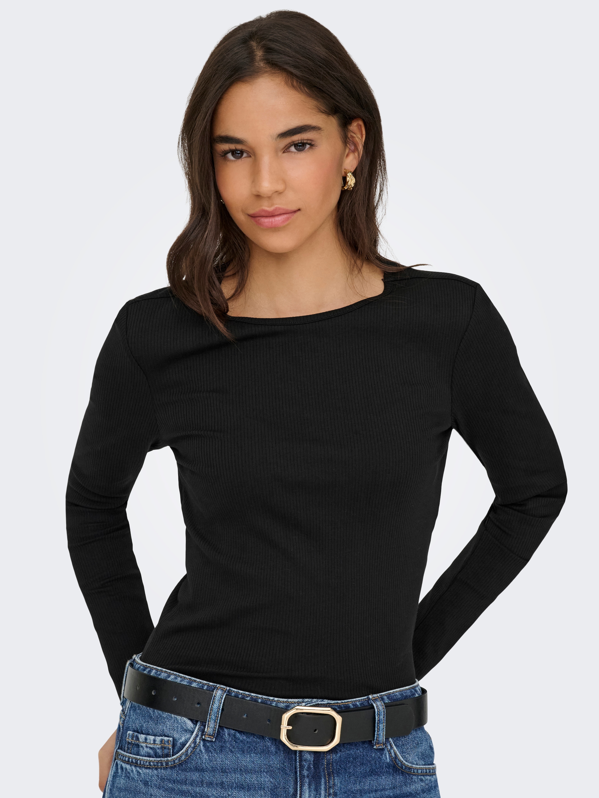 ONLY Langarmshirt »ONLINA L/S O-NECK TOP JRS«