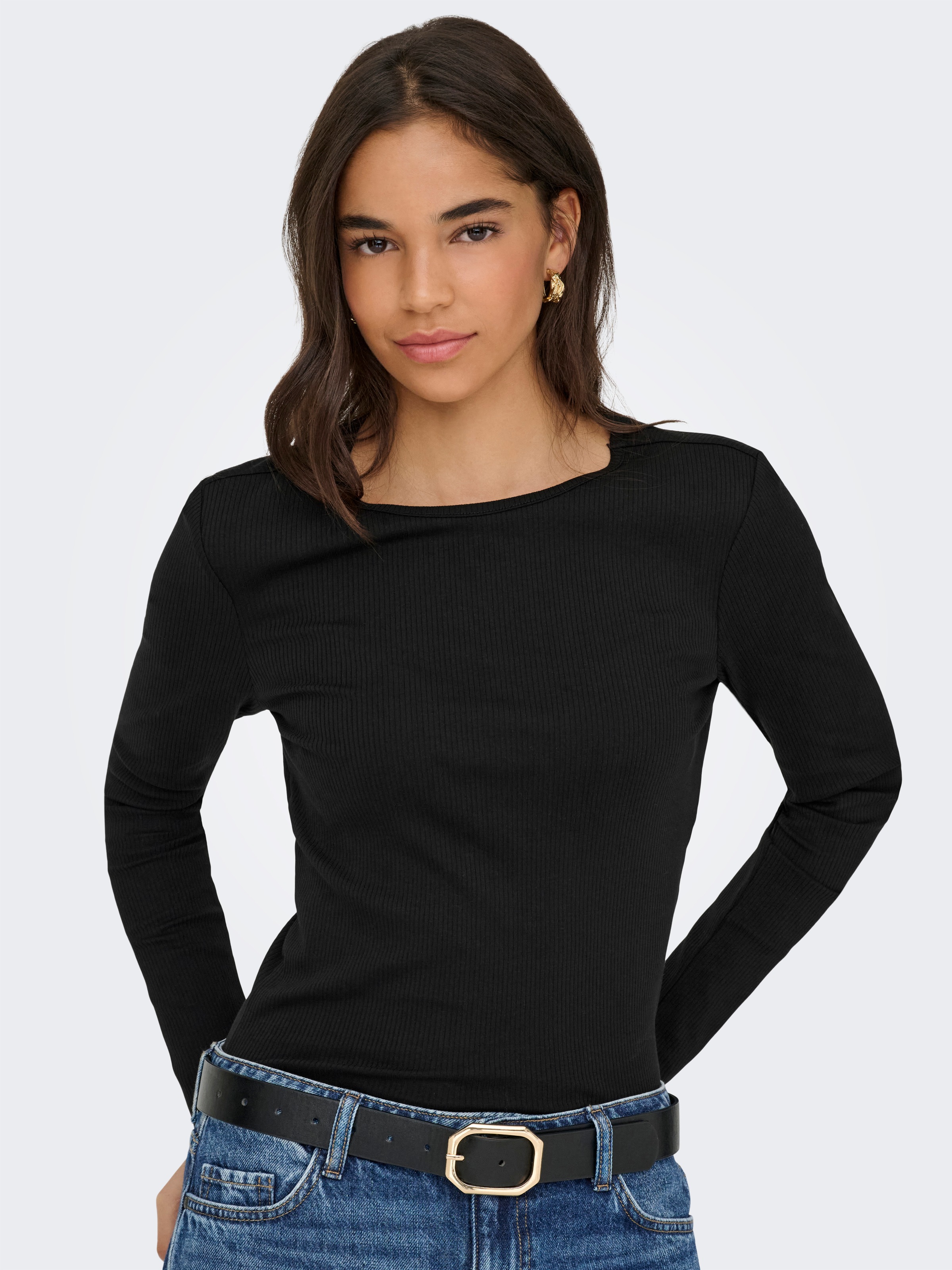 ONLY Langarmshirt "ONLINA L/S O-NECK TOP JRS" günstig online kaufen