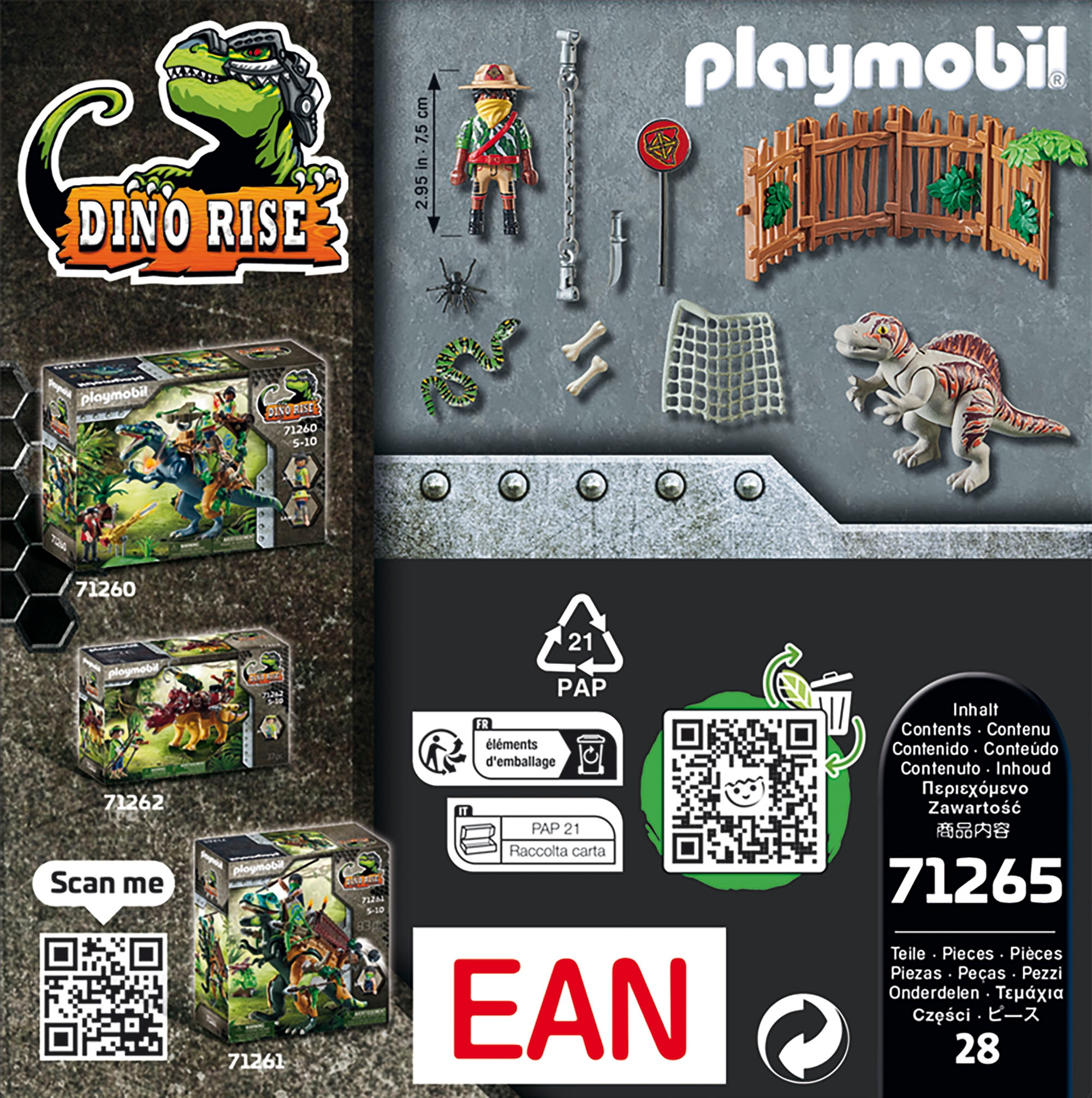 Playmobil® Konstruktions-Spielset »Spinosaurus-Baby (71265), Dino Rise«, (28 St.), Made in Europe