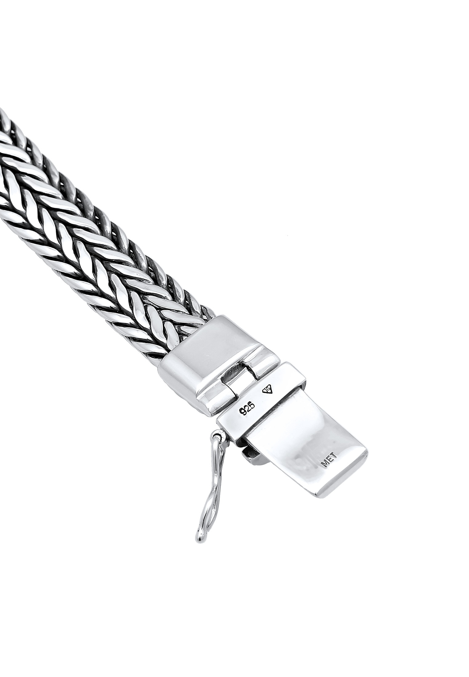 Kuzzoi Armband »Herren Kastenverschluss Zopfglieder bestellen | BAUR 925er Silber« ▷