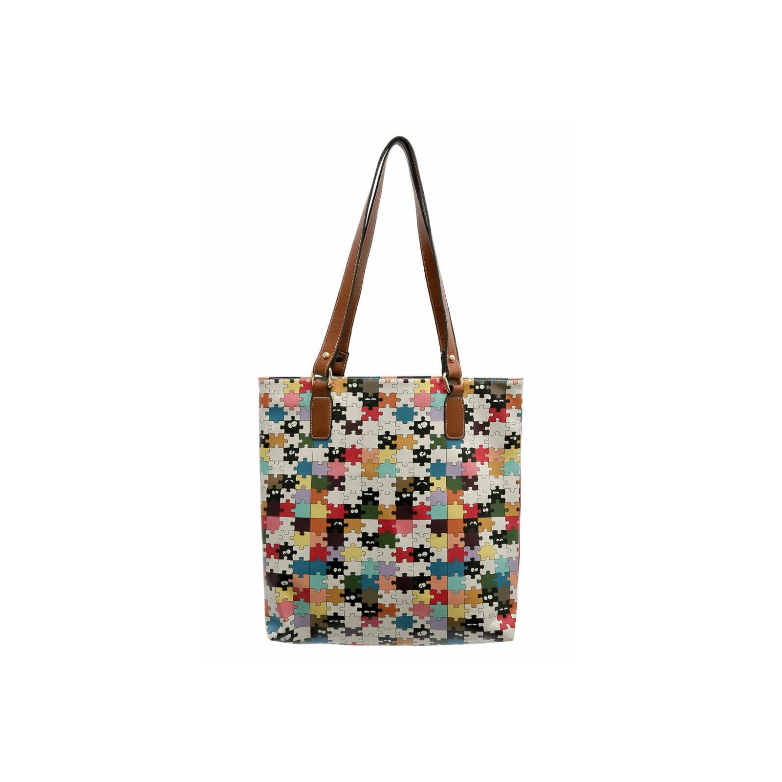DOGO Umhängetasche »Multi Pocket Bag In The Puzzle Damen Handtaschen (Fashion) /«, Vegan