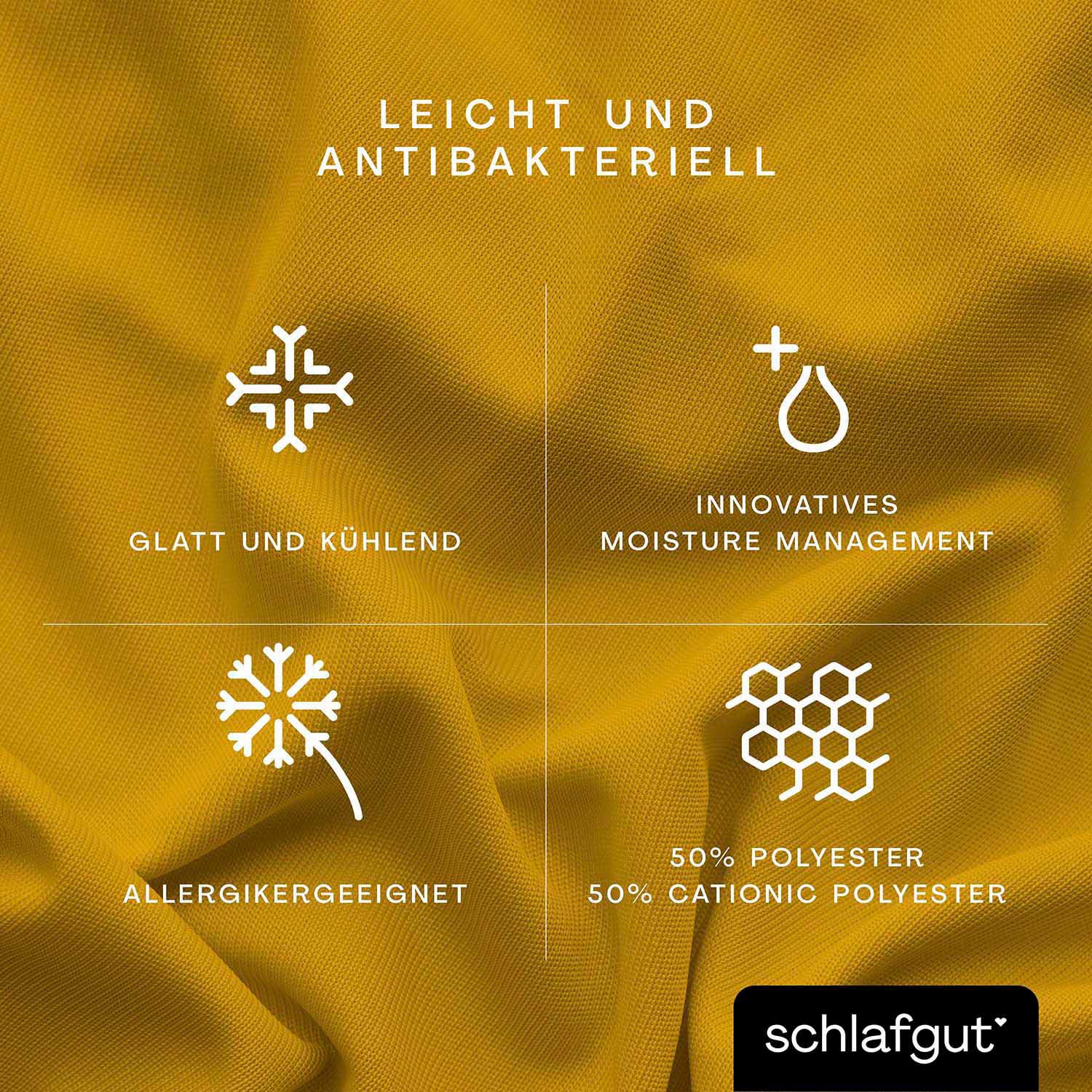 Schlafgut Spannbettlaken »Cool Contact«, 100% gekämmte Mikrofaser