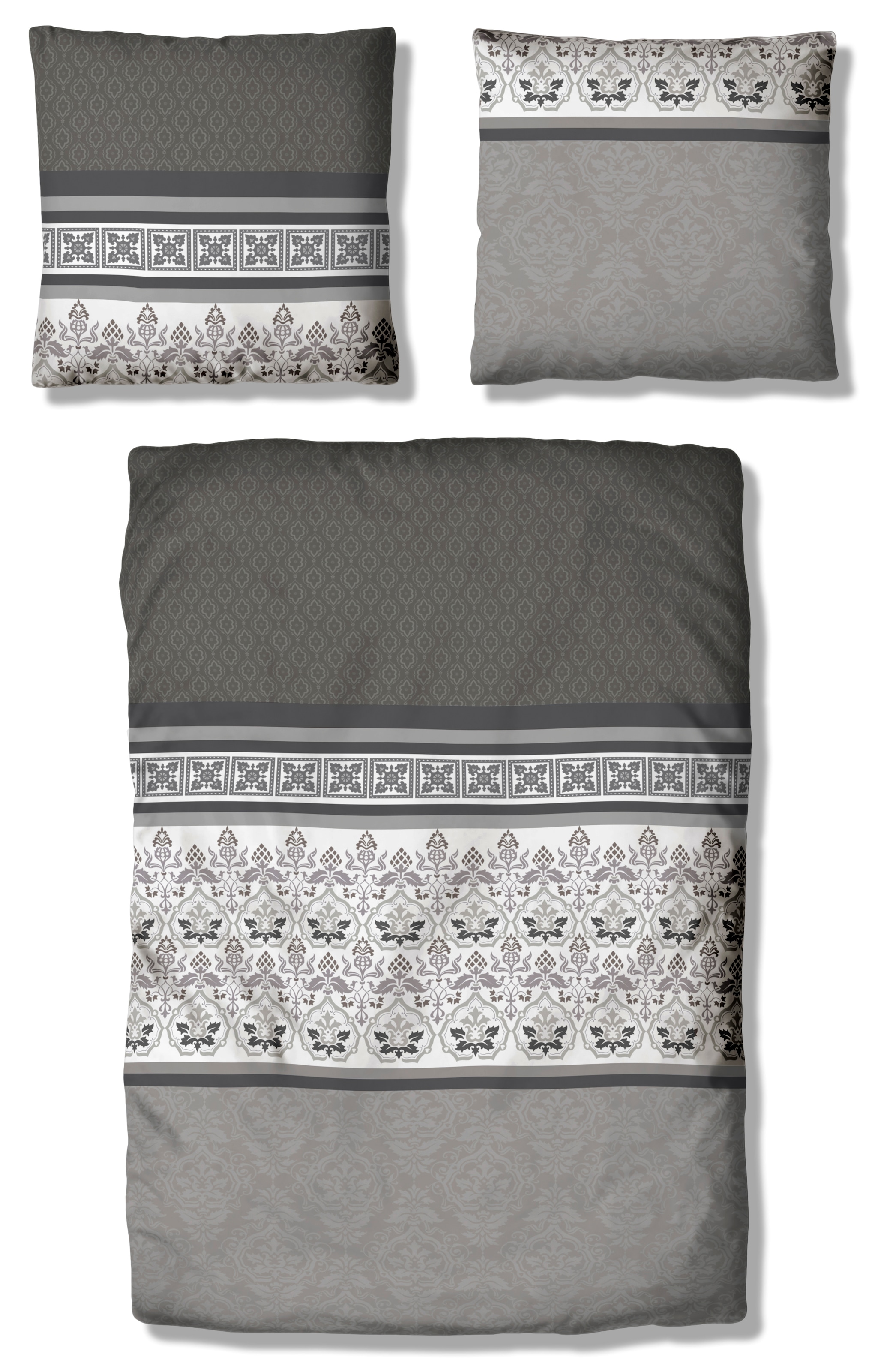 Home affaire Bettwäsche »Cremona in Renforcé, Biber (Flanell) und PolyCotton Qualität, romantisch, verspielte Ornamente, geeignet im Winter & Sommer, Landhausstil«, (2 tlg.)