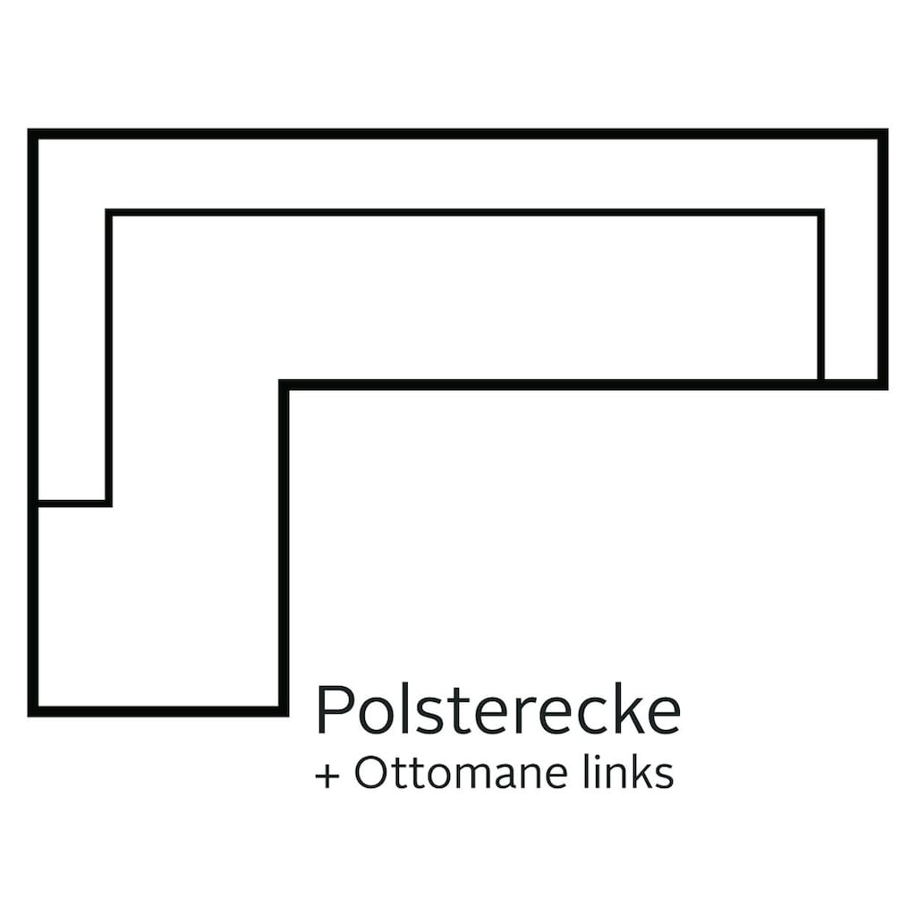 Home affaire Ecksofa, wahlweise mit Bettfunktion, verschiedene Bezugsarten