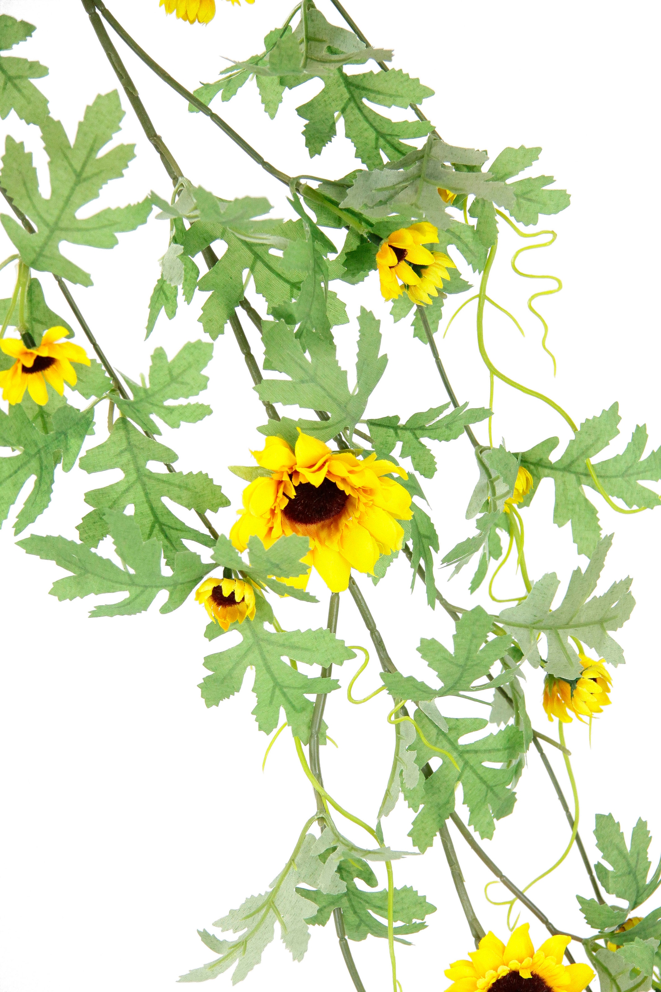 I.GE.A. Kunstblume »Sonnenblumenranke«, Künstlich Sonnenblumen Girlande Reben Hochzeit Landhaus Blumenkette