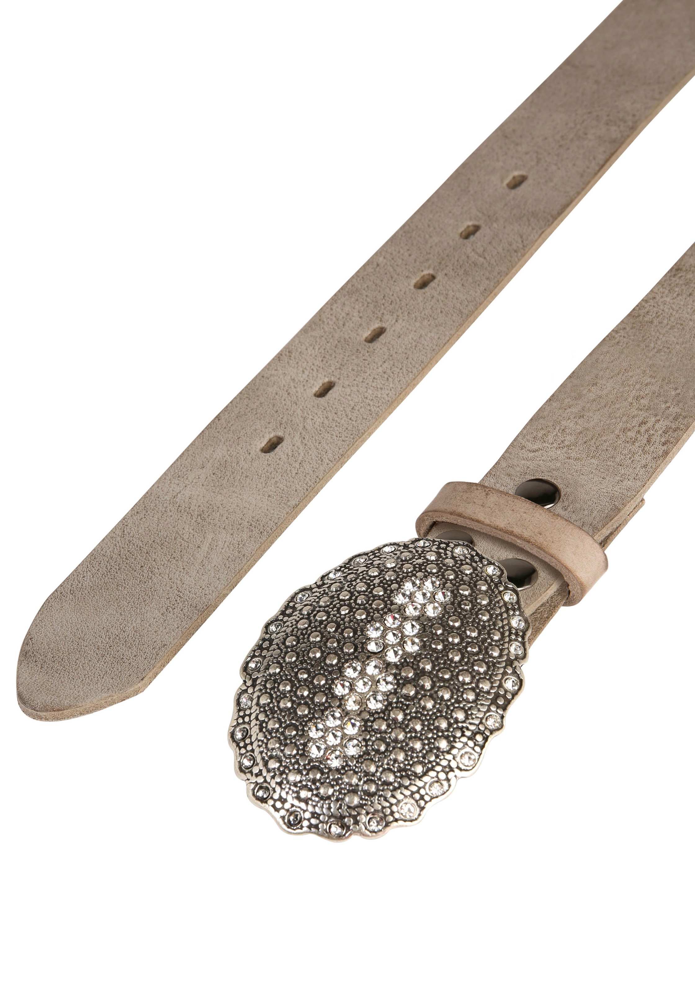 Rettungsring Gürtel Ledergürtel, mit austauschbarer Schließe "Oval Nieten M günstig online kaufen