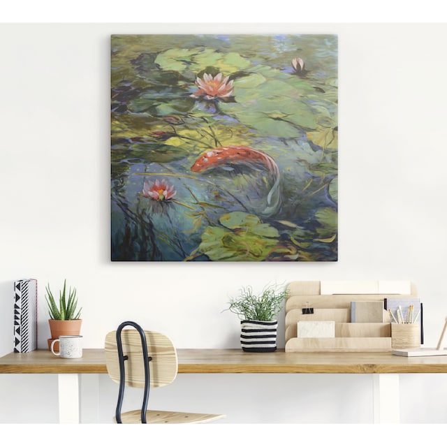Artland Wandbild »Roter Koi«, Wassertiere, (1 St.), als Alubild,  Leinwandbild, Wandaufkleber oder Poster in versch. Größen bestellen | BAUR