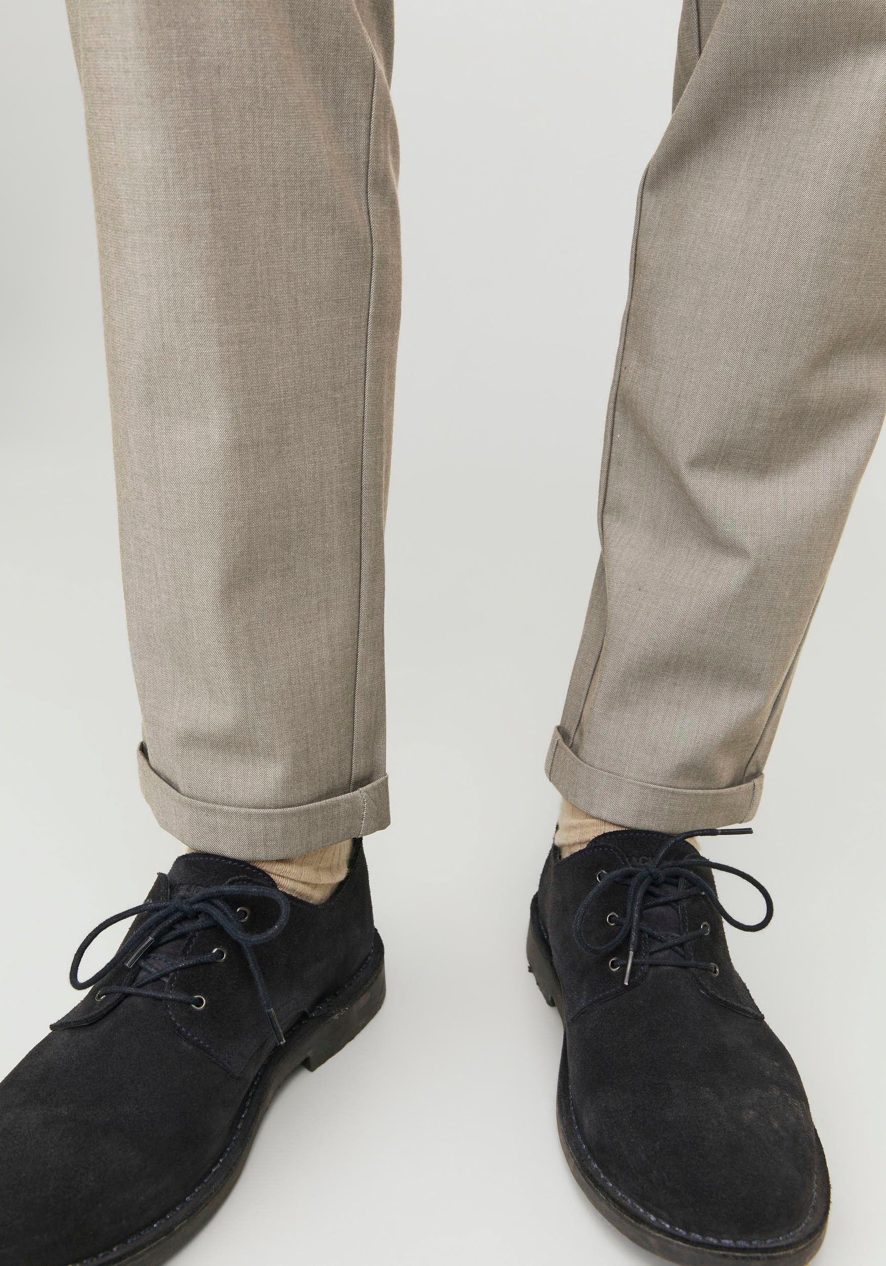 Jack & Jones Herren Chino Hose JPSTMARCO JJCONNOR - Slim Fit Beige Grau günstig online kaufen